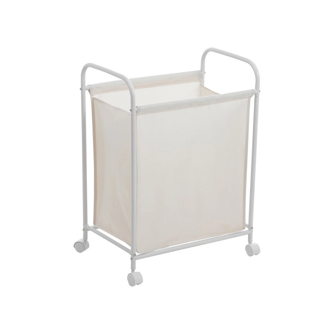1 Boxsweden Lightweight Laundry Cart With Wheels 67l 50x33x70cm Assorted
 - White, 1 of 9