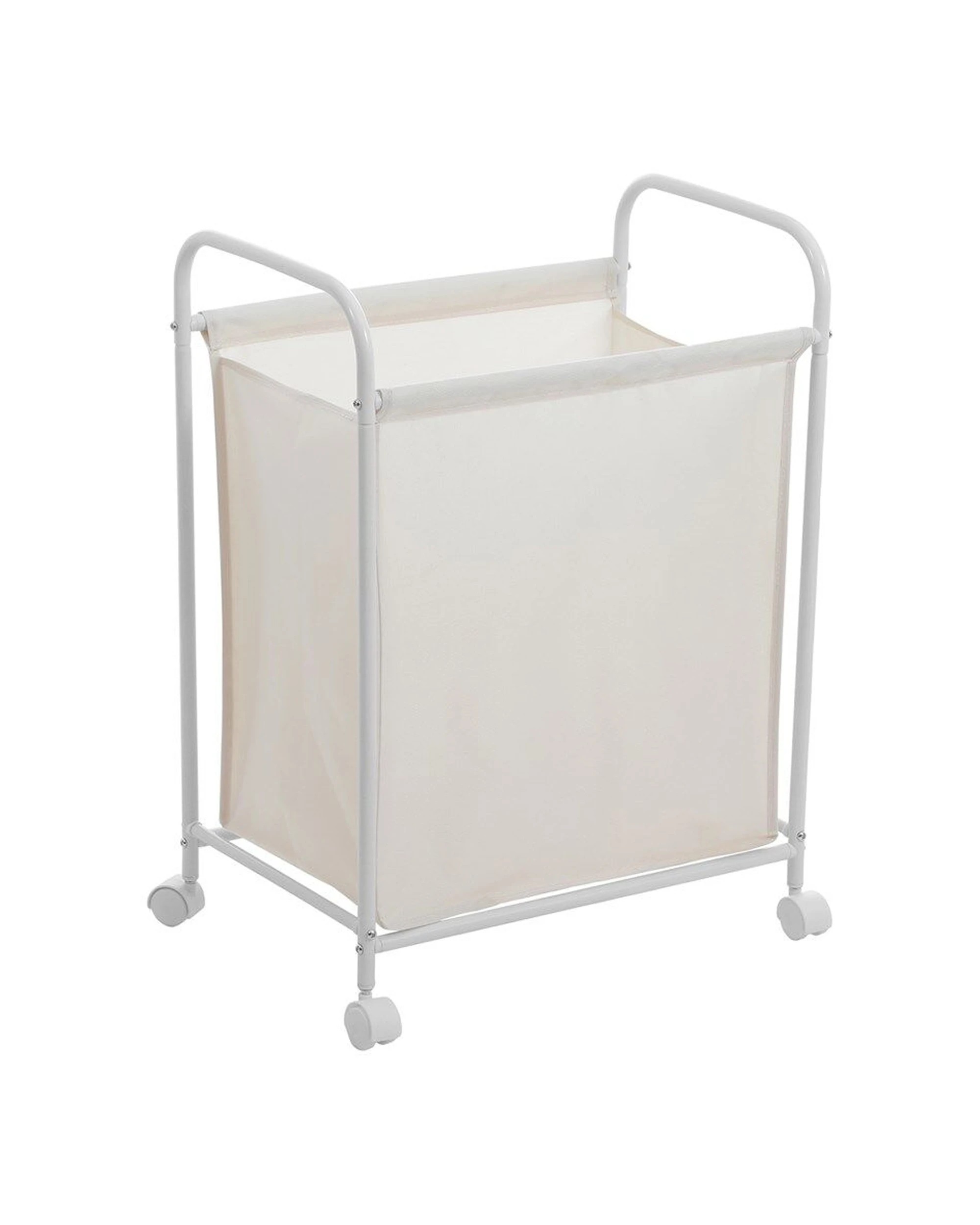 1 Boxsweden Lightweight Laundry Cart With Wheels 67l 50x33x70cm Assorted
 - White, 1 of 9