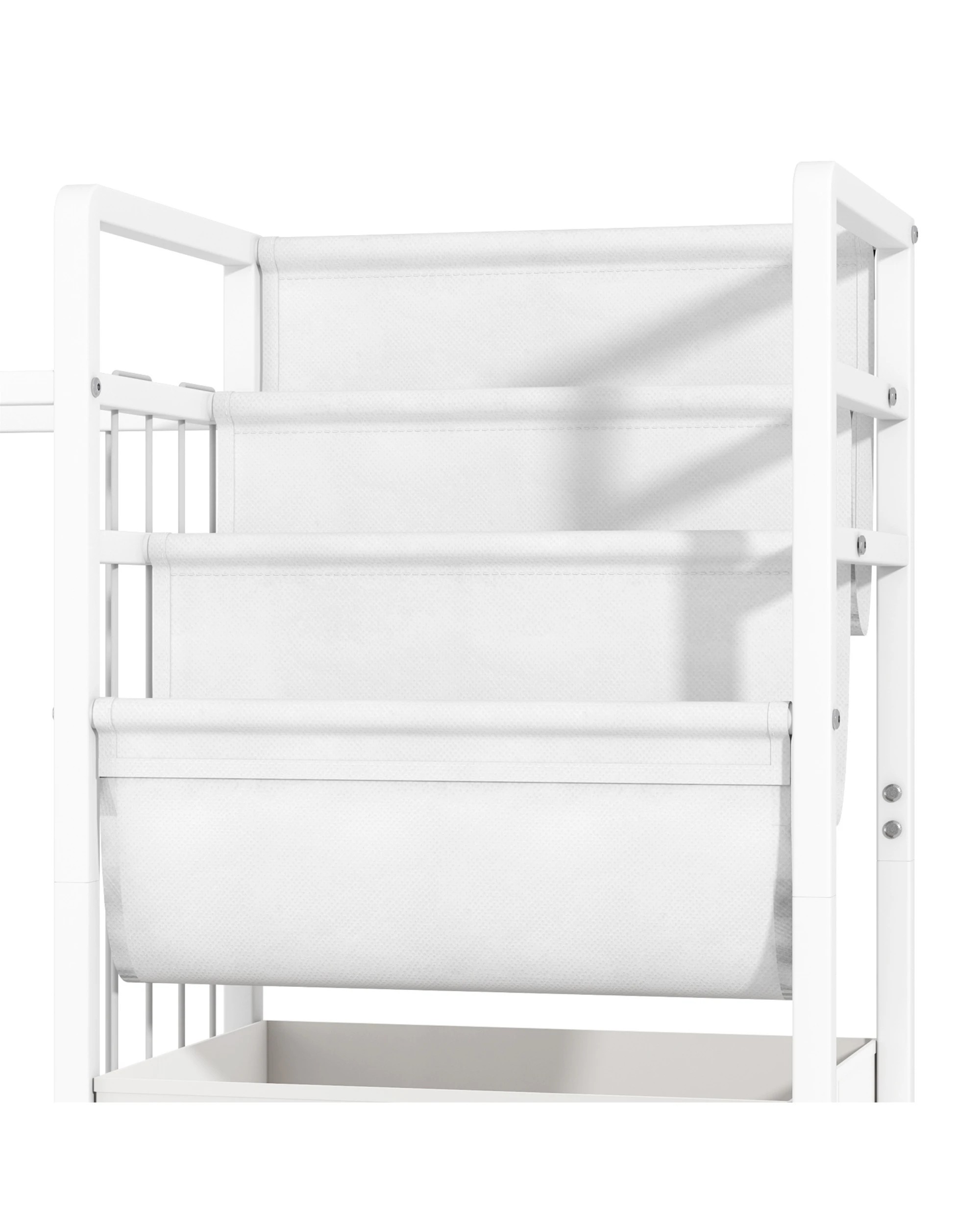 7 Advwin 3-in-1 Kids Bookshelf Toy Storage 3-Tier Toddler Bookcase w/ Stuffed Animal Storage & Drawer, 7 of 9