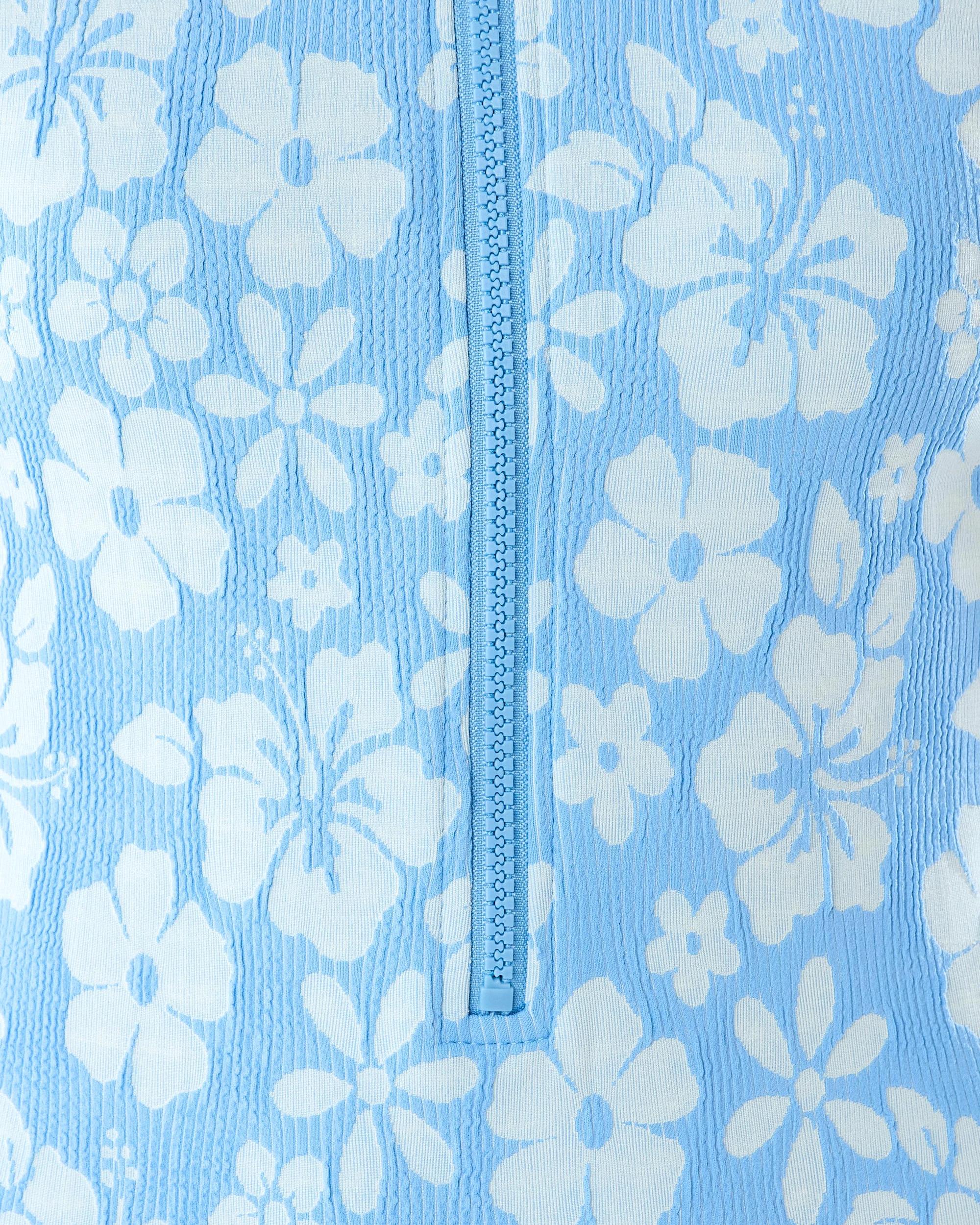 4 Long Sleeve Quarter Zip Front Bather Blue Icons, 4 of 5