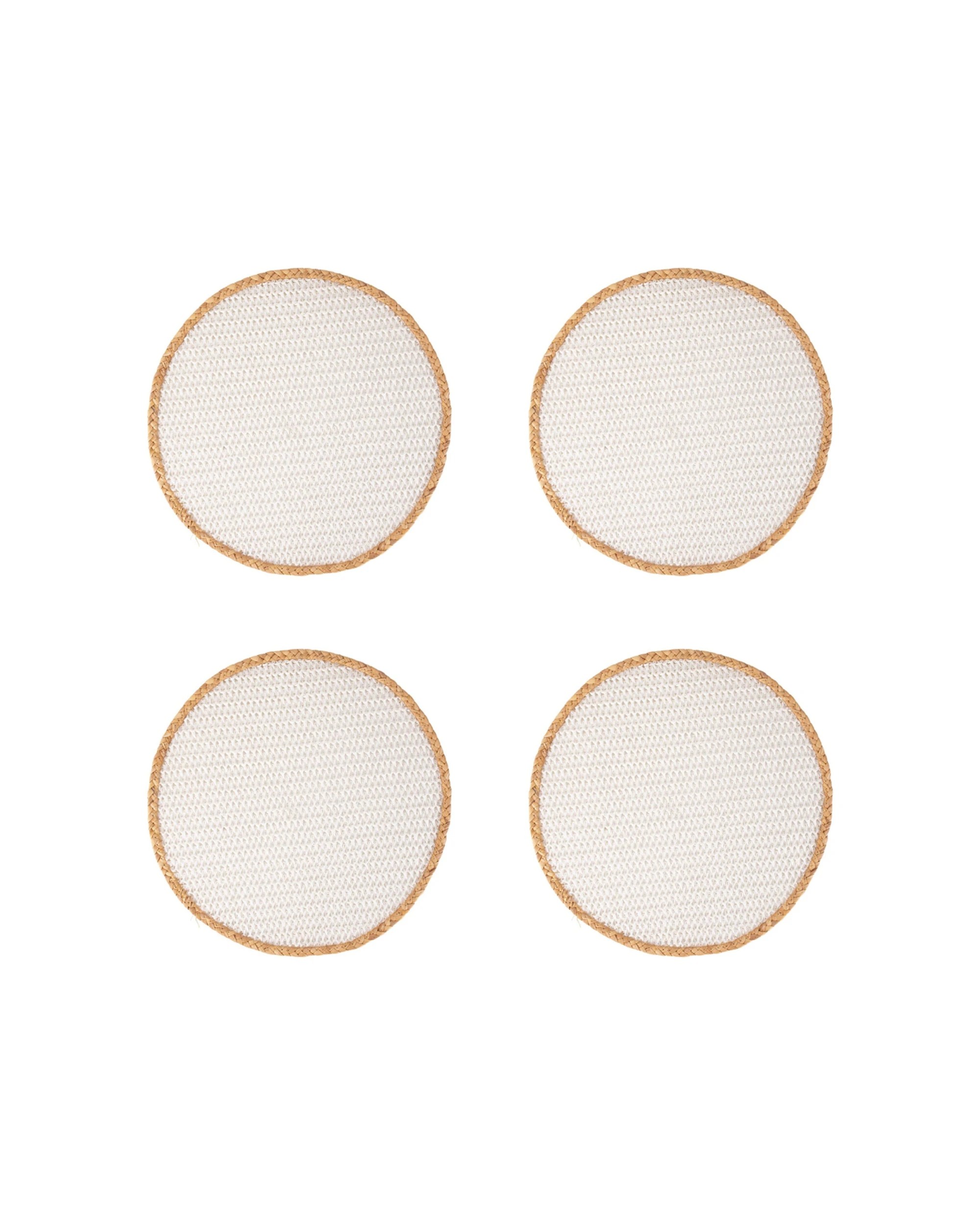 1 Maxwell & Williams 4PK Table Accents Placemat Round 38cm Natural Fibres - Beige, 1 of 2