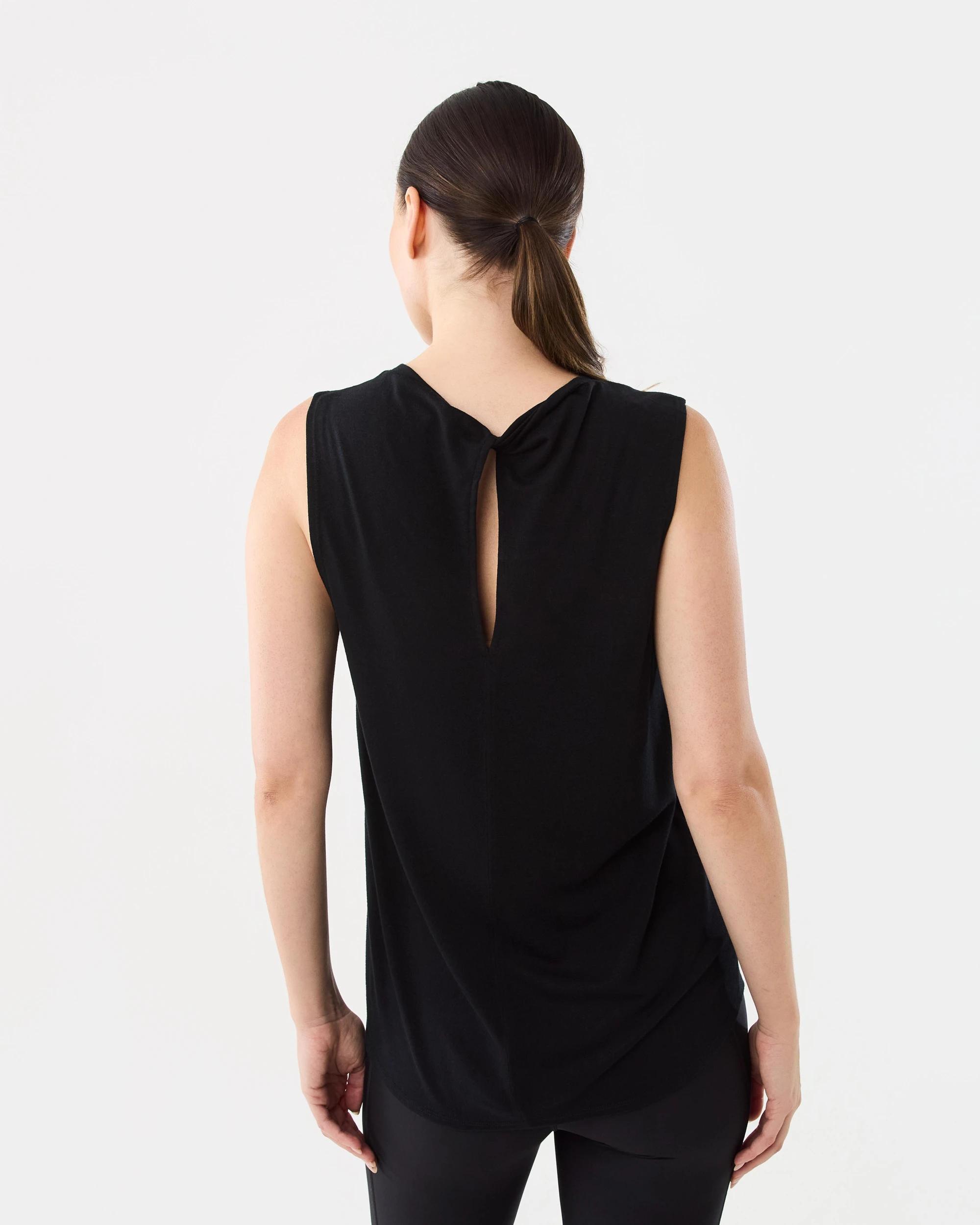 3 Everlast Womens Twist Back Tank Black, 3 of 7