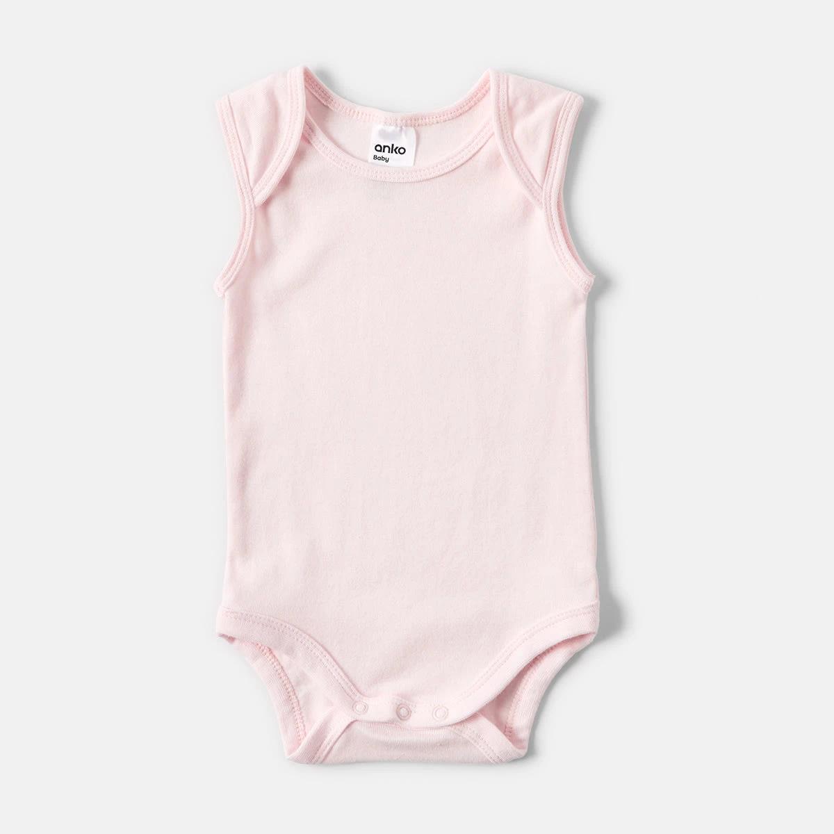 7 5 Pack Sleeveless Bodysuits New Pink, 7 of 8