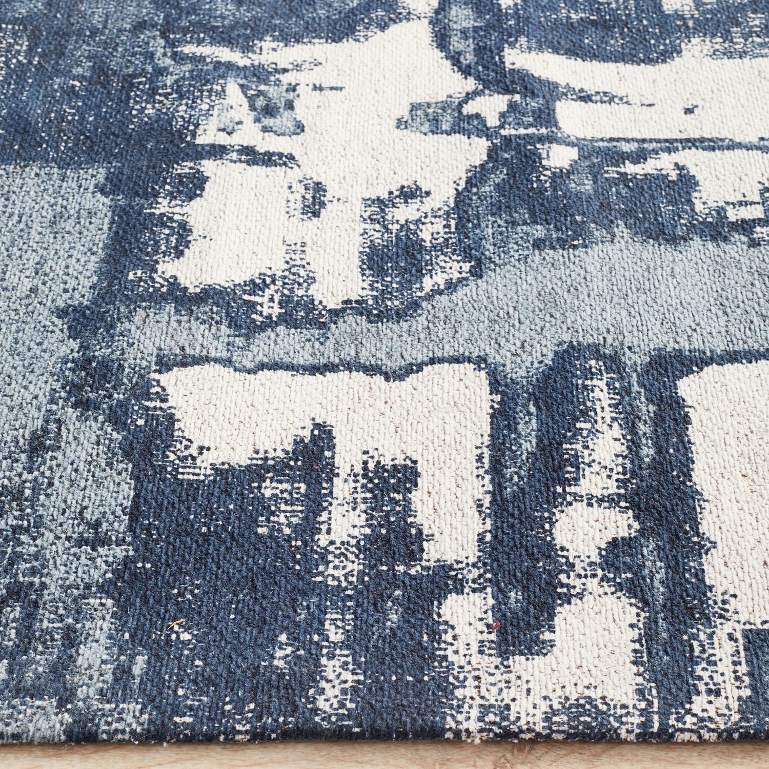 5 Common Ground Rugs Camellia 11 400x80cm - Large Runner Handmade Rug - Blue, 5 of 7