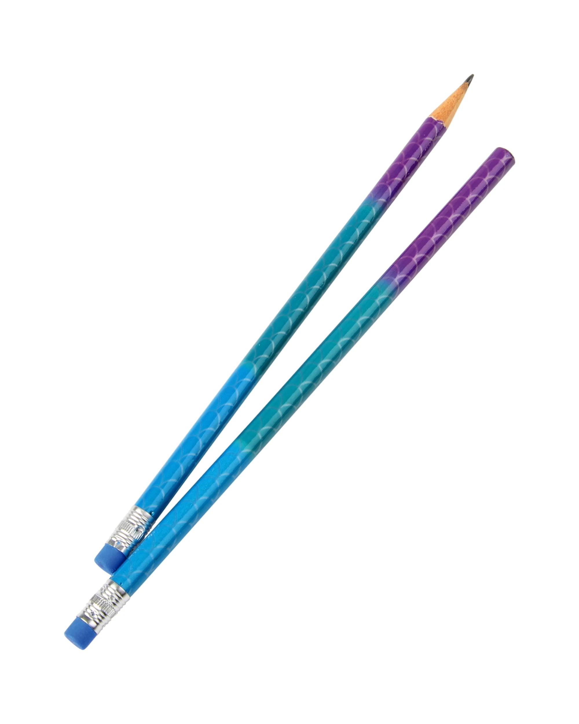 2 Partyrama Mermaid Scale Pencils Pack of 12, 2 of 3