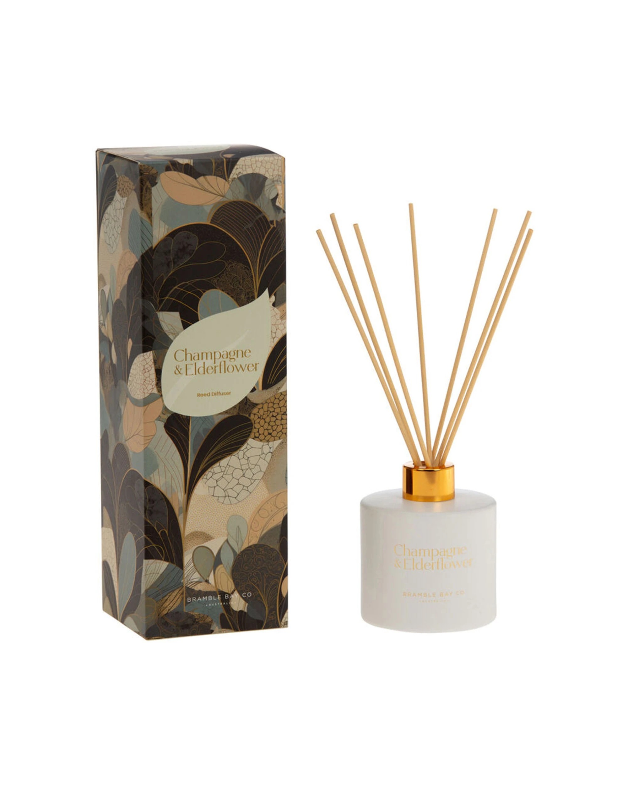 1 Bramble Bay Summer Blooms Champagne & Elderflower Reed Diffuser Home Fragrance 180ml - White, 1 of 1