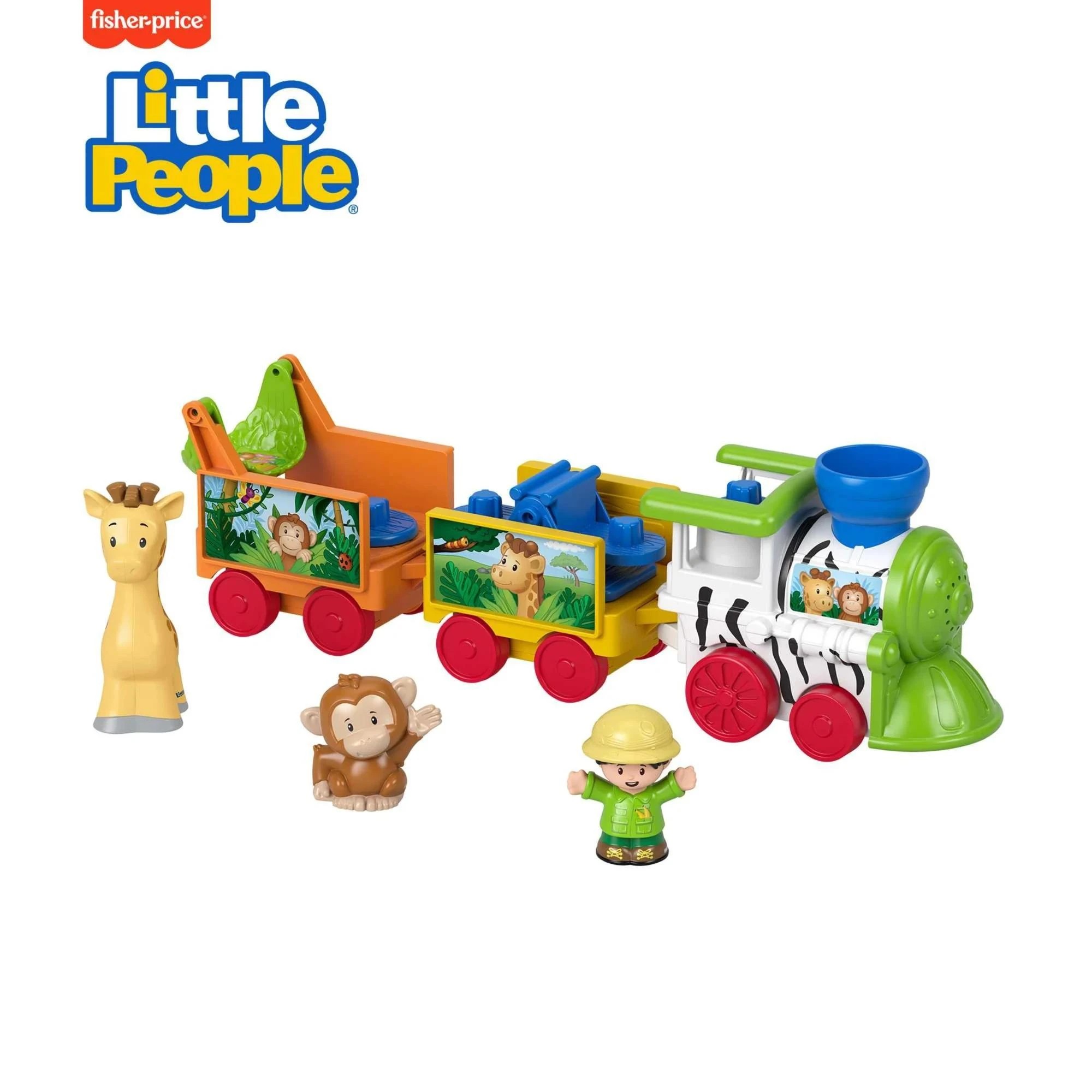 2 Fisher-Price Little People Musical Zoo Train - Multi, 2 of 6