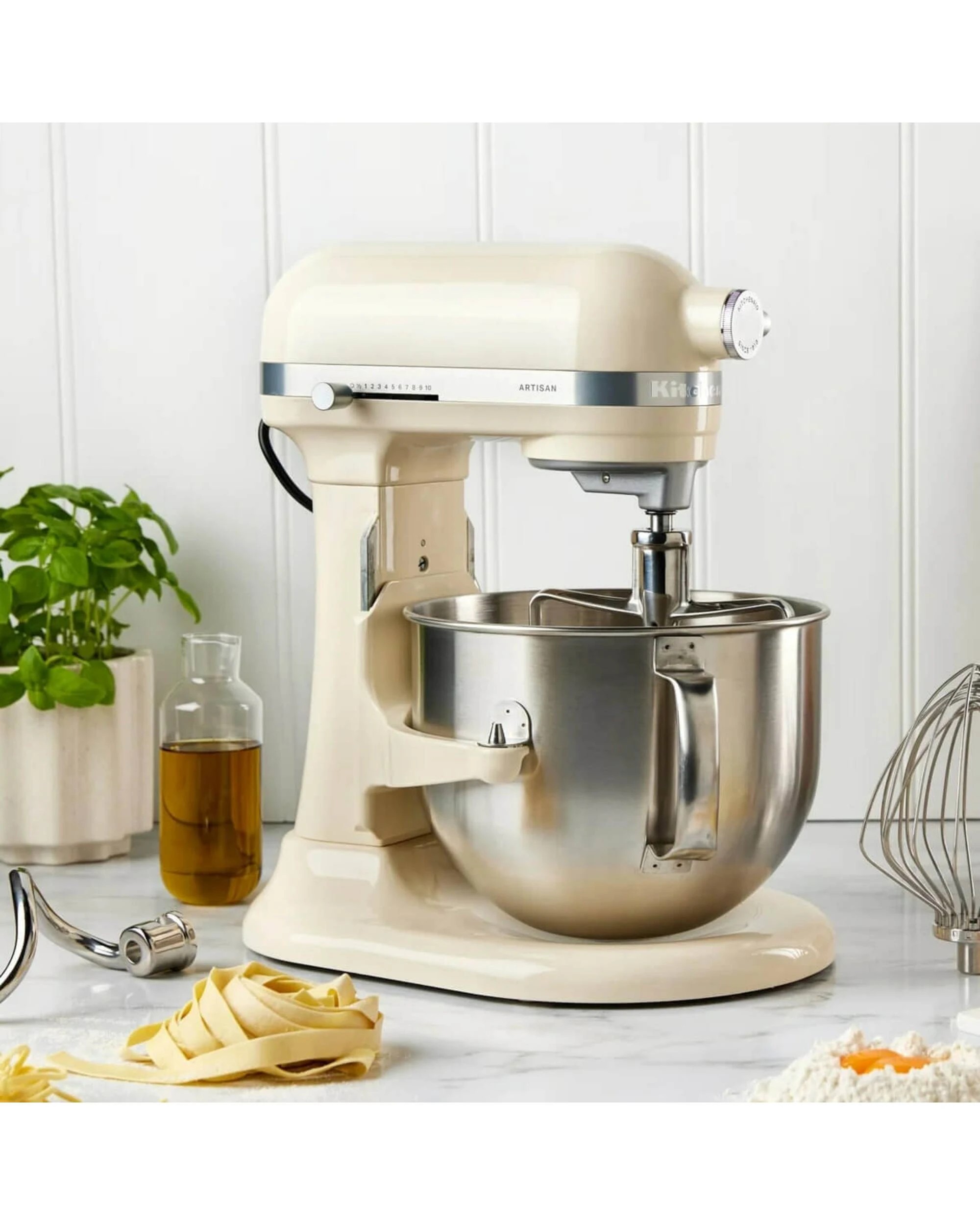 5 KitchenAid KSM70 Artisan Stand Mixer Almond Cream, 5 of 5