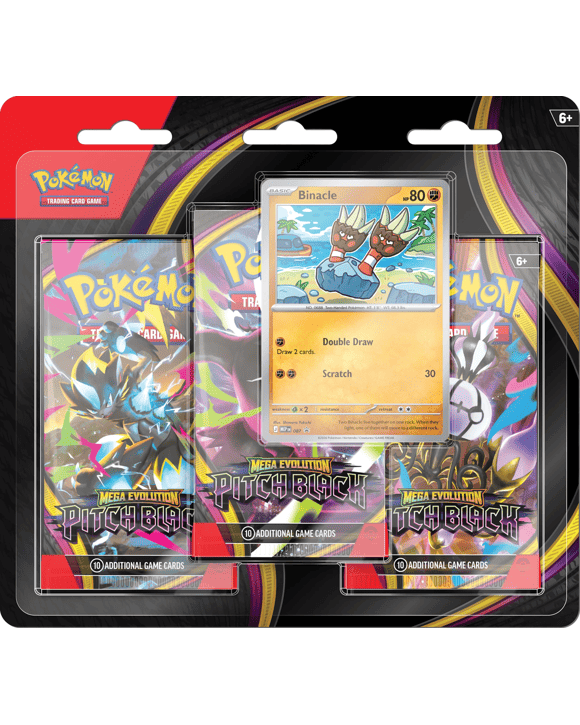 Pokemon Trading Card Game: Mega Evolution Pitch Black 3-Booster Blister