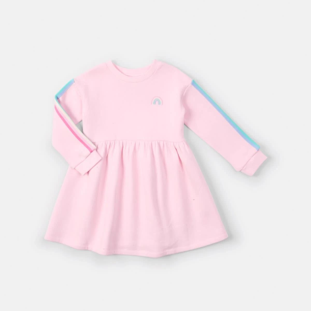 9 Taped Fleece Dress Rainbow, 9 of 10