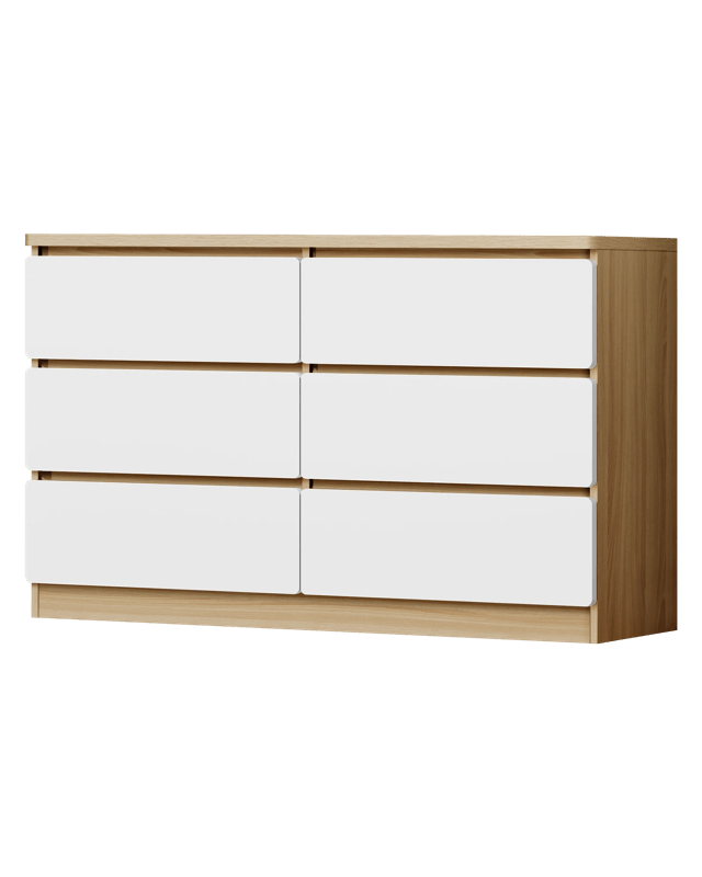 Alfordson 6 Chest of Drawers Minimalist Storage Cabinet Dresser -