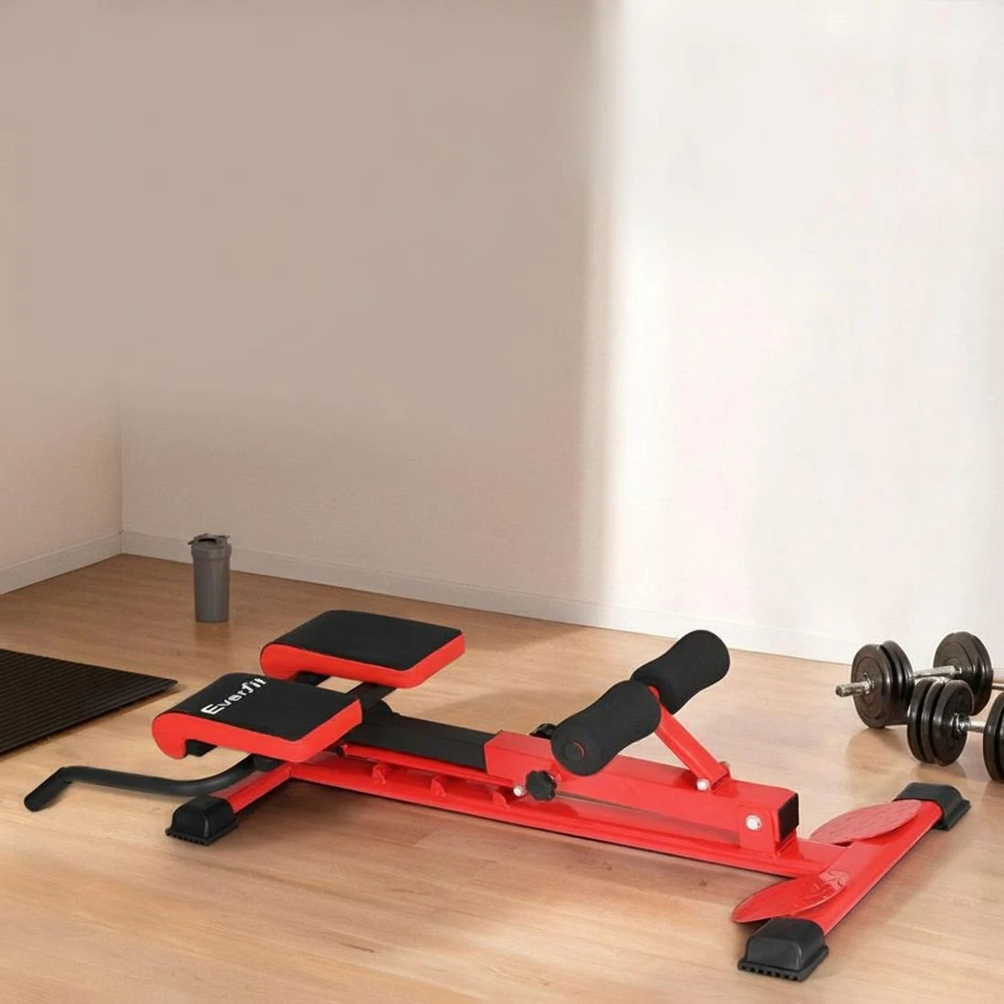 6 Everfit Weight Bench Adjustable Roman Chair 10 in 1 Home Gym Fitness - Red, 6 of 6