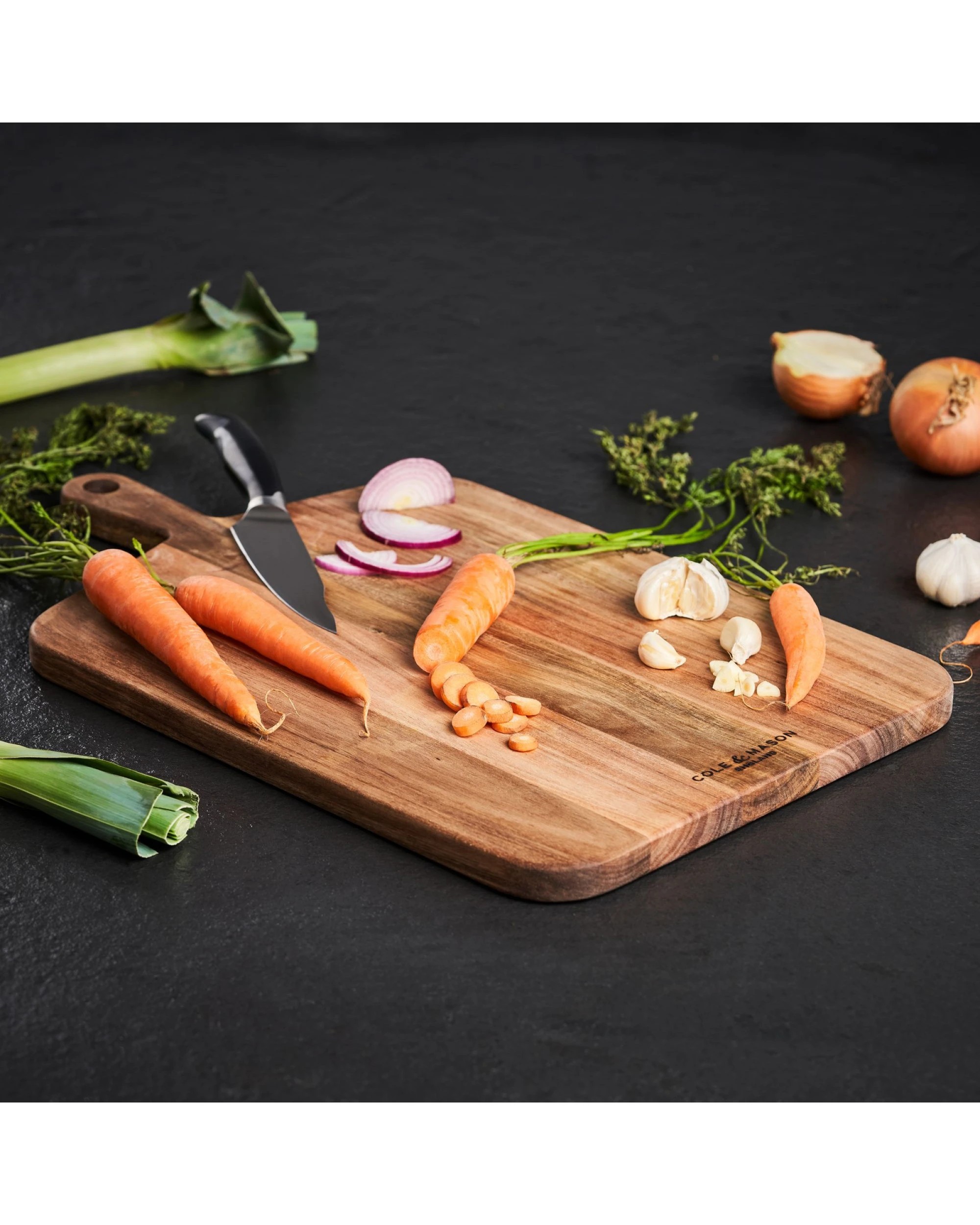 2 Cole & Mason Barkway Acacia Chopping & Serving Board - Medium (D46.1 x W27.5 x H2.1cm), 2 of 7