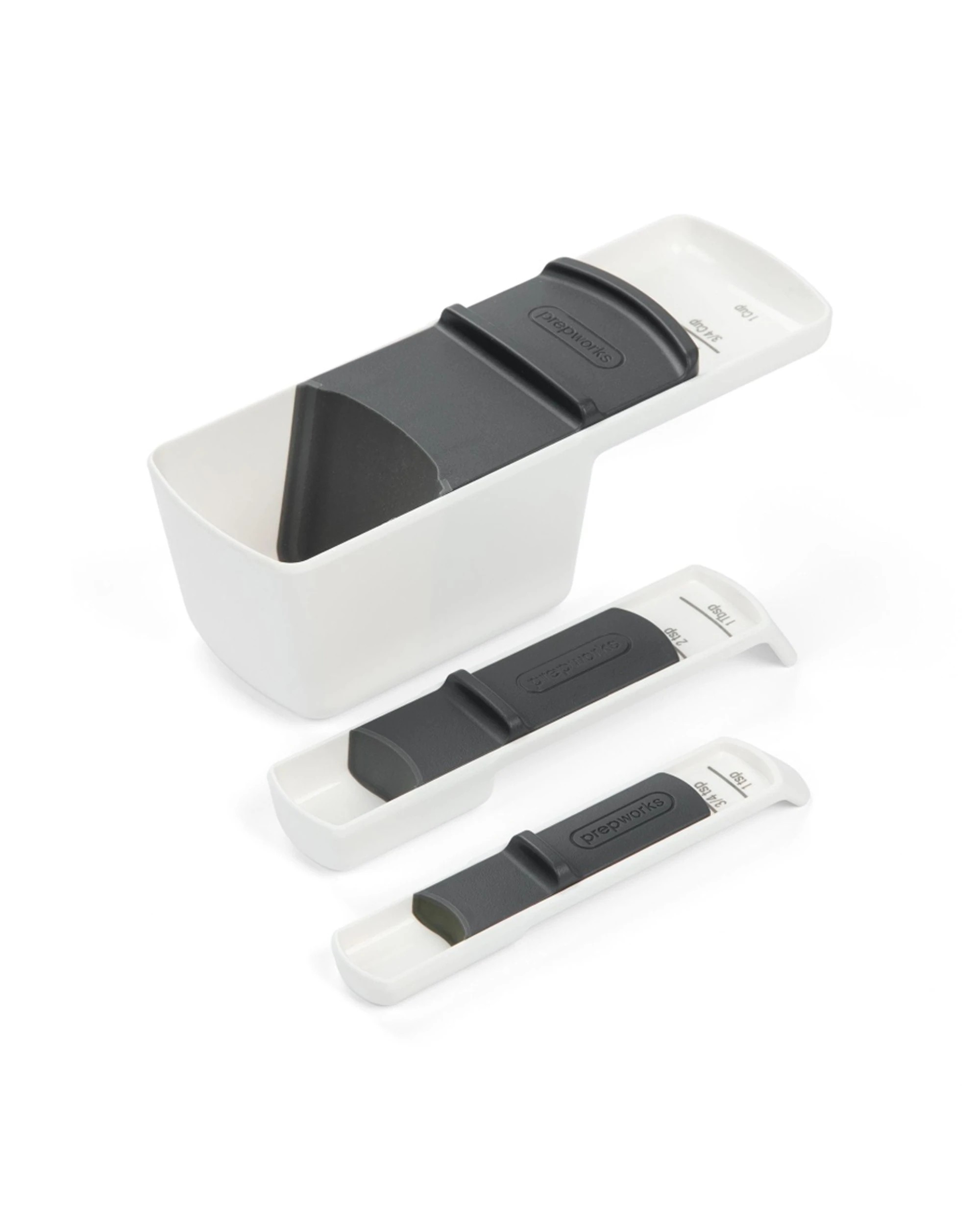 1 Progressive Adjustable Measuring Cup And Spoon Set Easy Slide Mechanism - Multi, 1 of 3