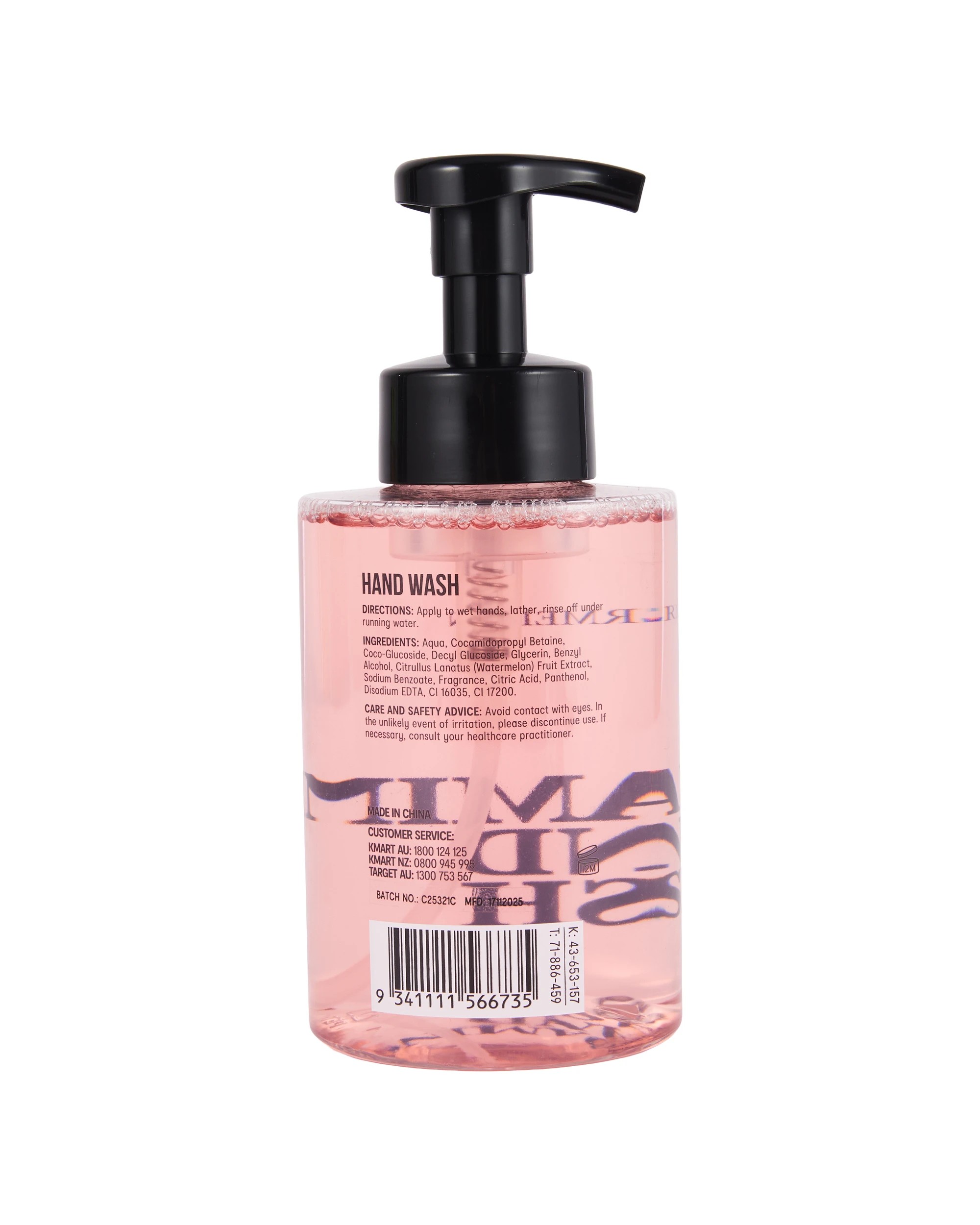 3 OXX Bodycare Foaming Hand Wash 500ml - Watermelon, 3 of 3