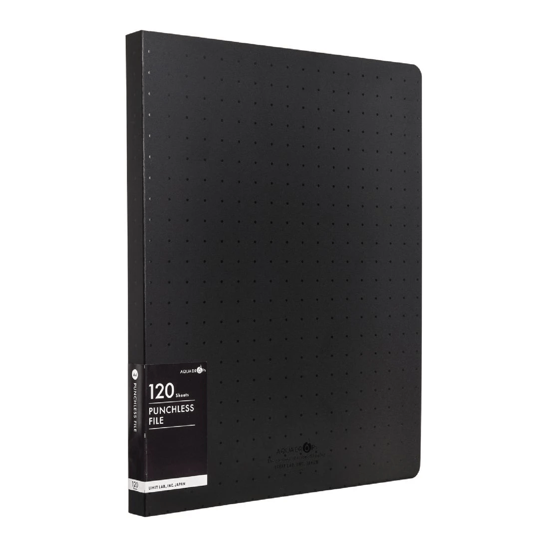 1 Aqua Drops A4 Punchless File Black, 1 of 5