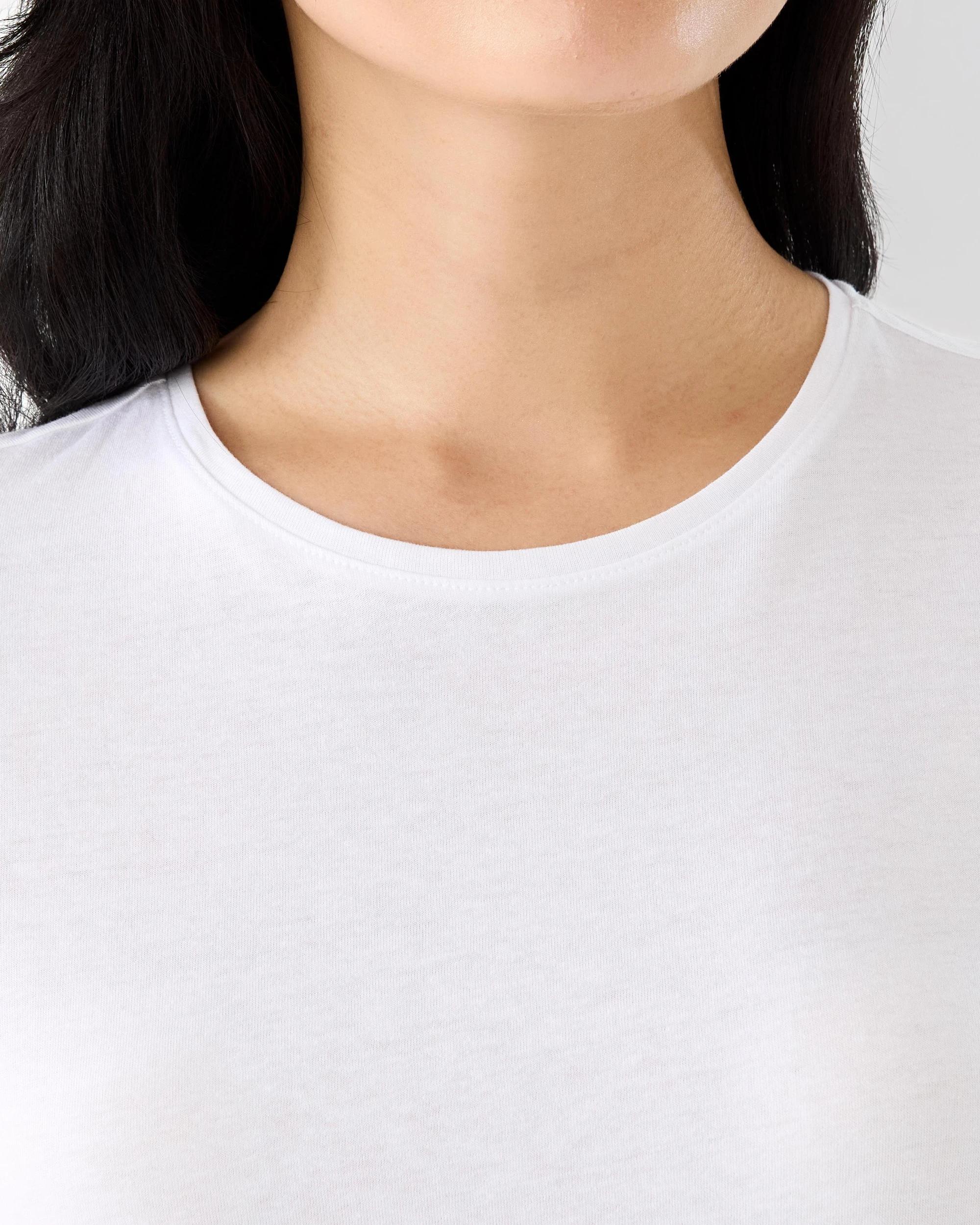 5 Short Sleeve Basic T-shirt White, 5 of 5