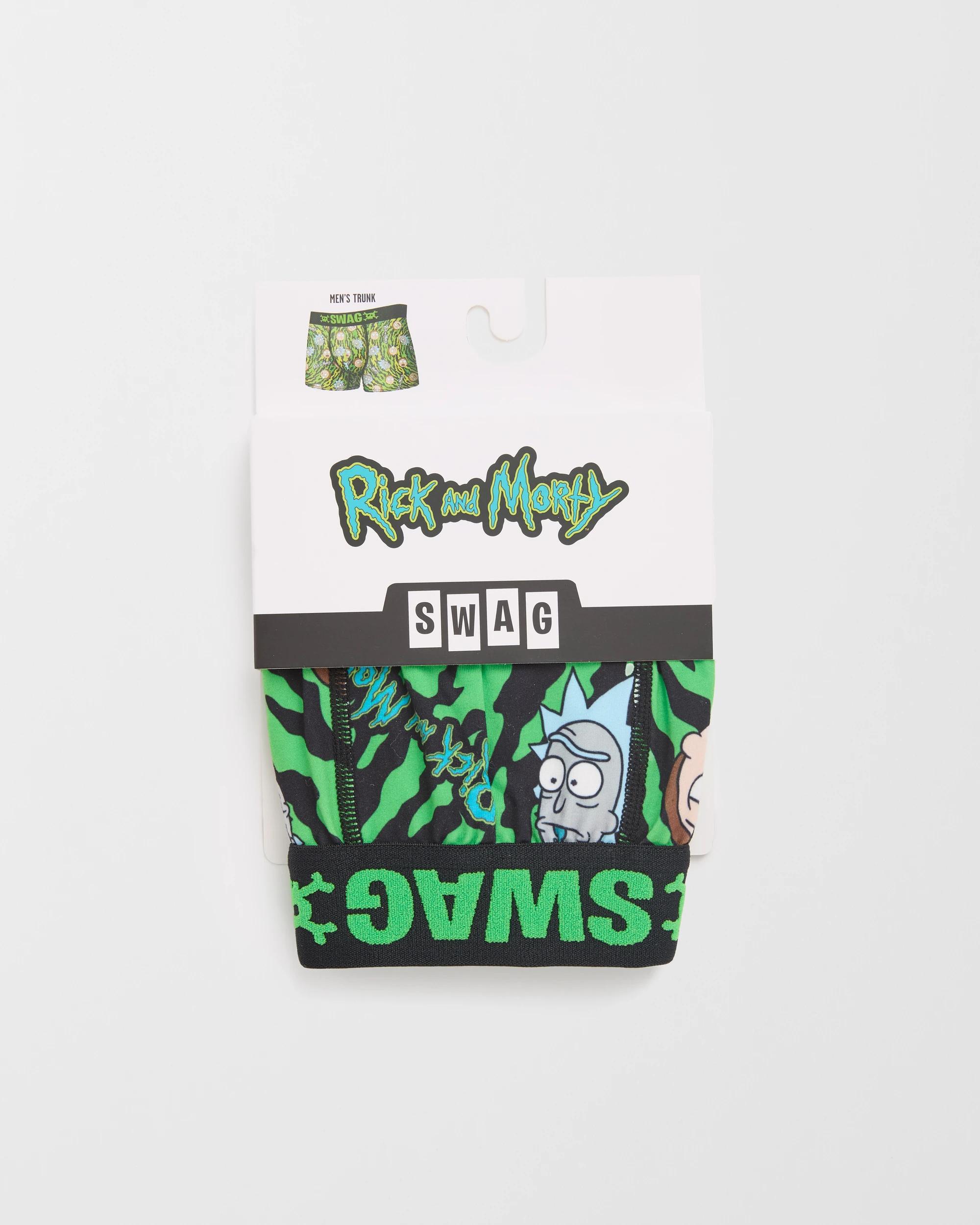 4 Target Swag Licensed Trunks - Rick And Morty GREEN, 4 of 4
