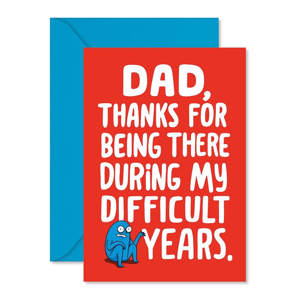 1 Hallmark Father's Day Card - DAD, Thanks for Being There During My Difficult Years, 1 of 3