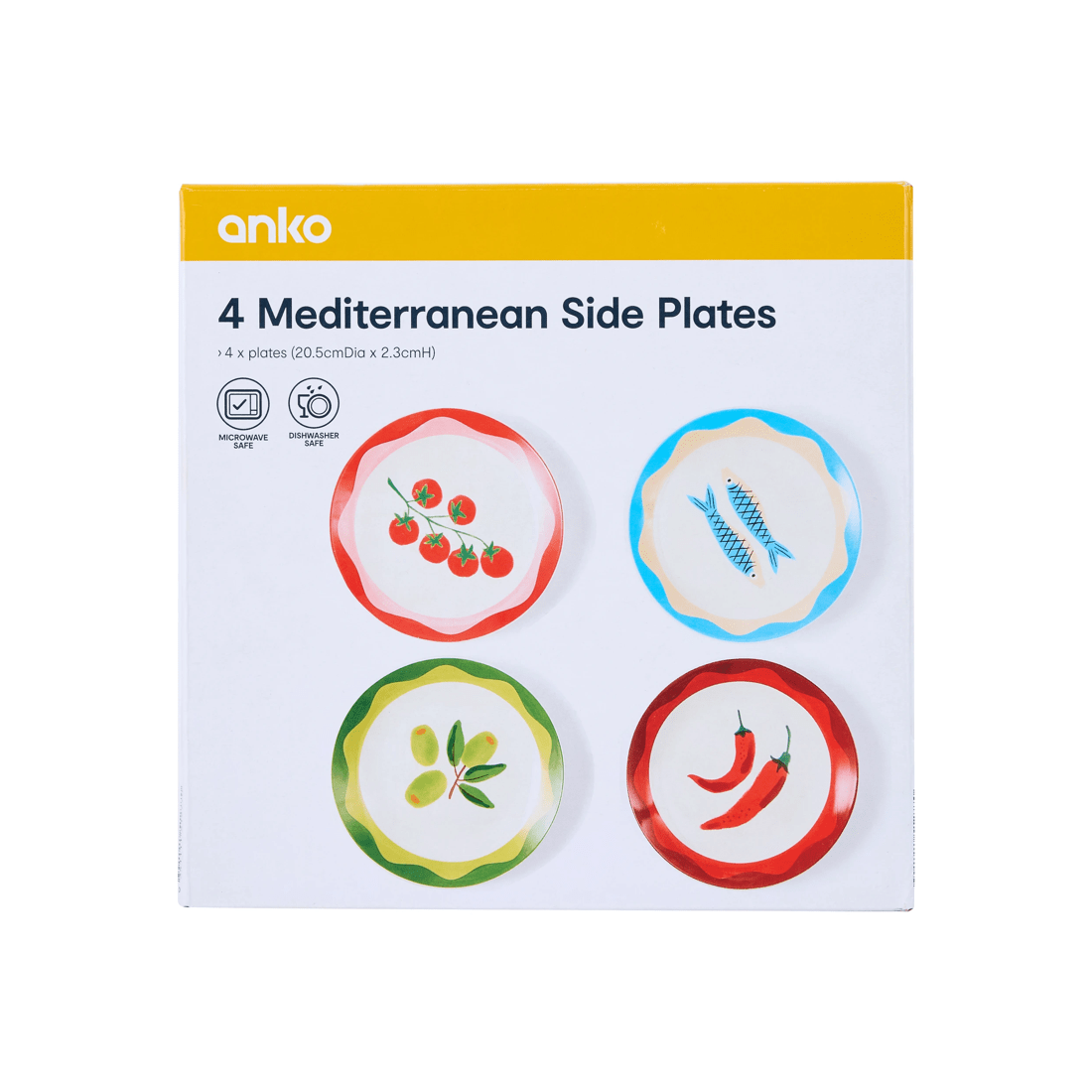 10 4 Pack Mediterranean Side Plates, 10 of 10