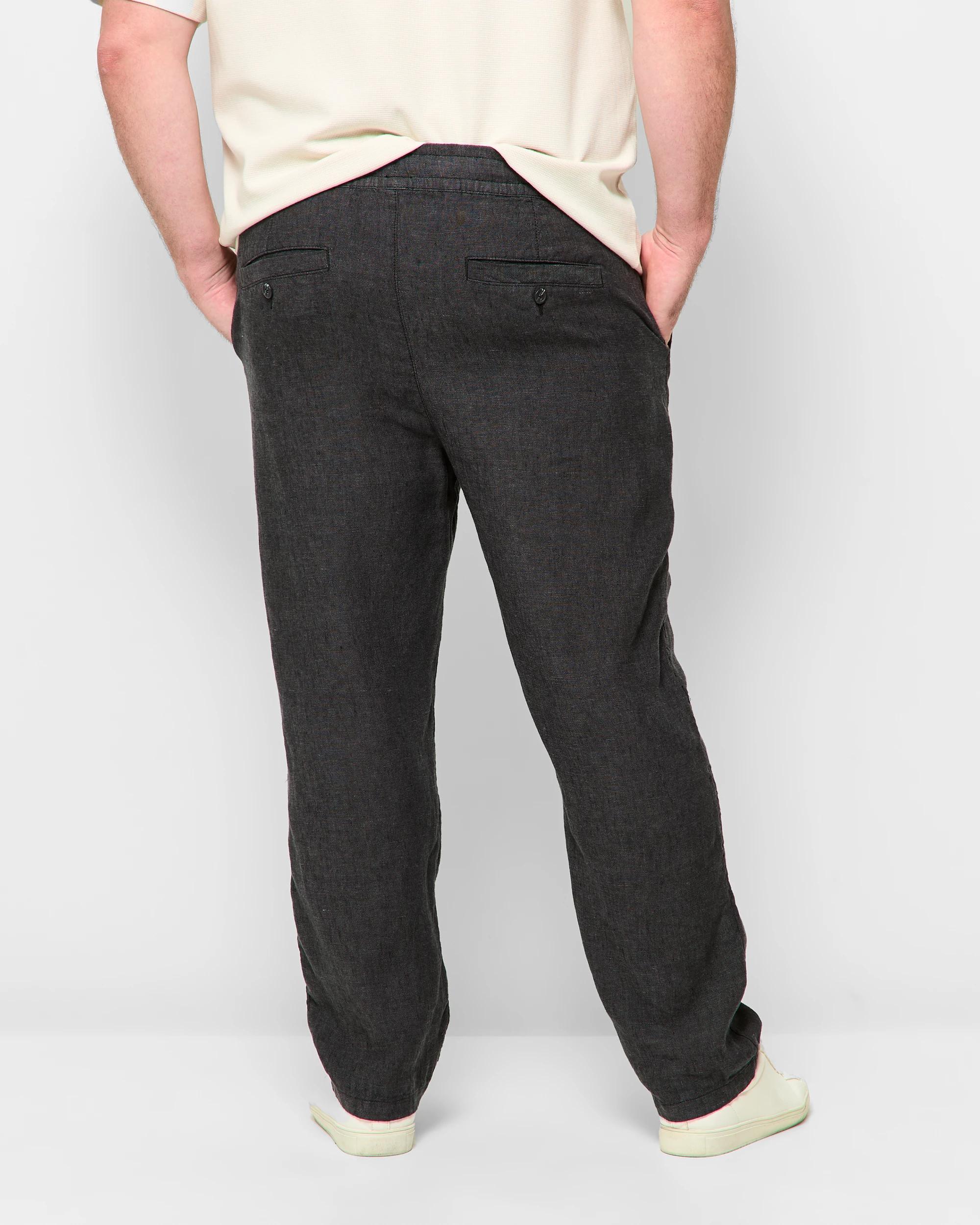 4 Target Plus Size European Linen Pants BLACK, 4 of 5