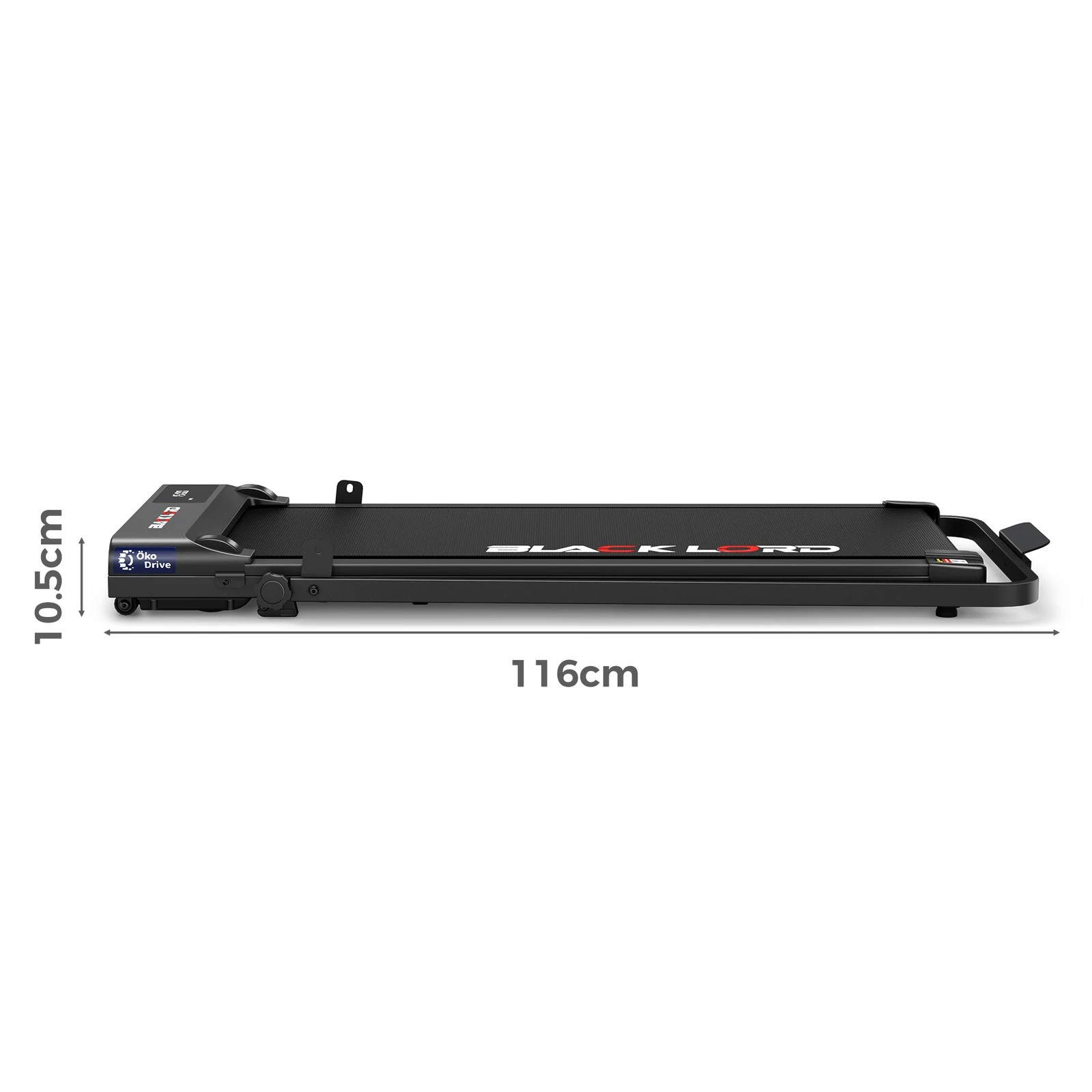 10 Black Lord Treadmill Electric Walking Pad Under Desk Home Gym Fitness Incline - Black, 10 of 10