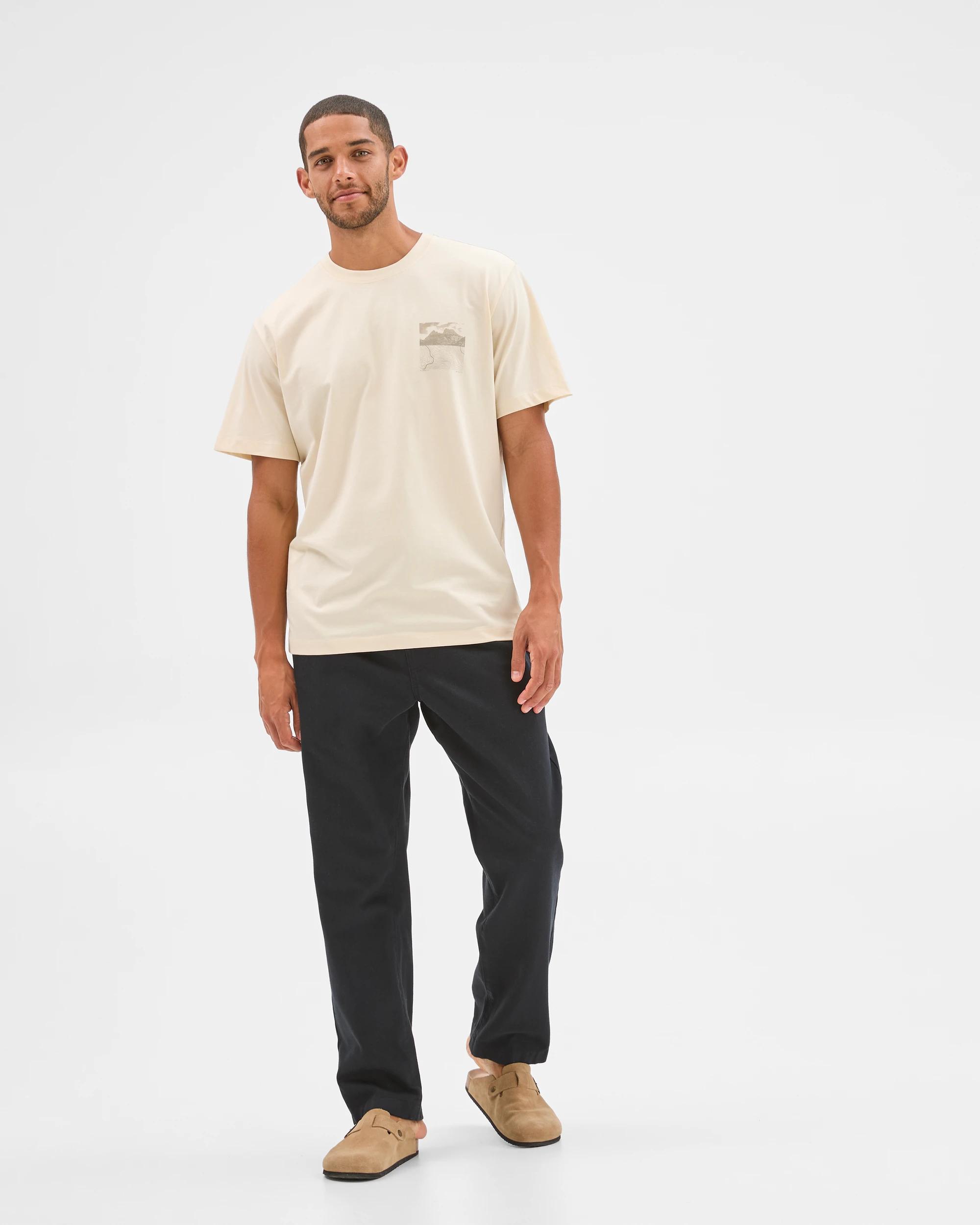 4 Target Man Australian Cotton Print T-Shirt STONE, 4 of 6