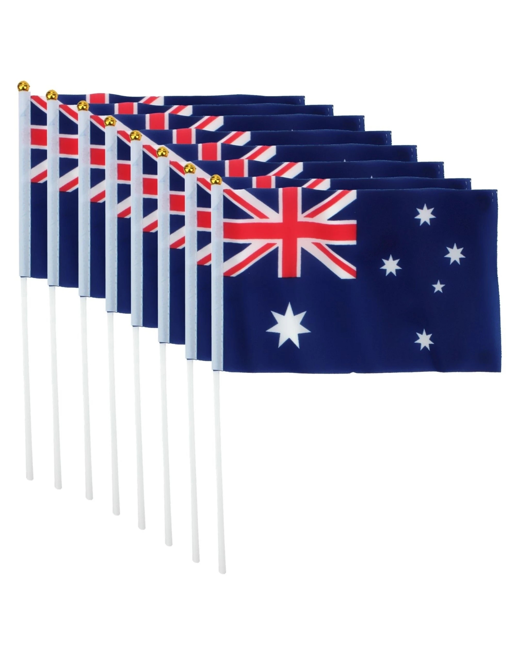 1 Partyrama Australian Flags 14cm x 21cm Pack of 8, 1 of 2