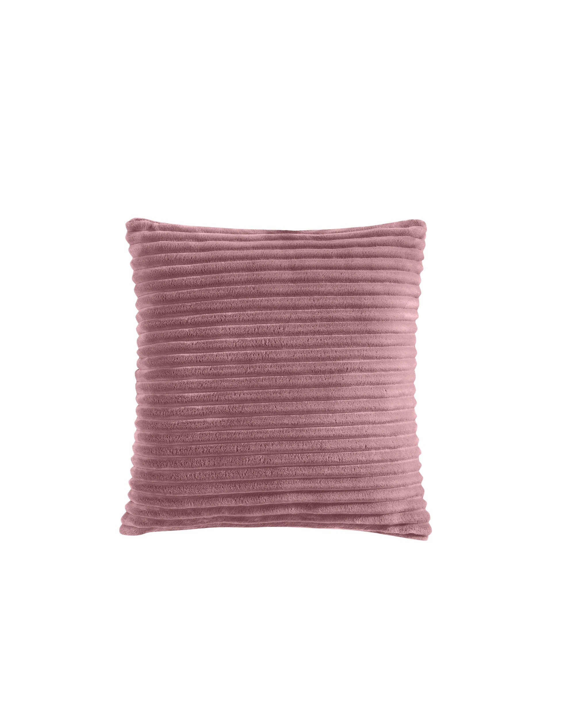 1 Dreamaker Signature Embossed Corduroy Fleece Cushion 45x45cm - Blush, 1 of 6