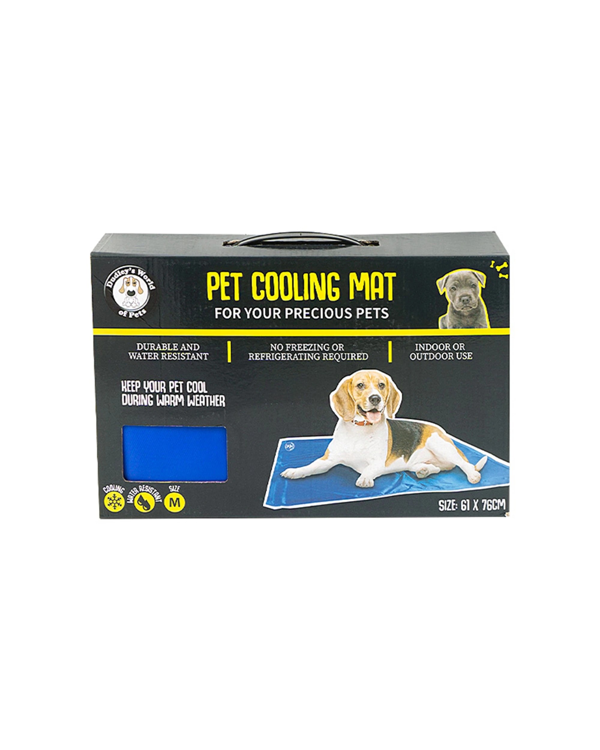 1 Dudleys World Of Pets Pet Care Cooling Mat- Medium 61x76cm Durable Pet Mat - Blue, 1 of 3