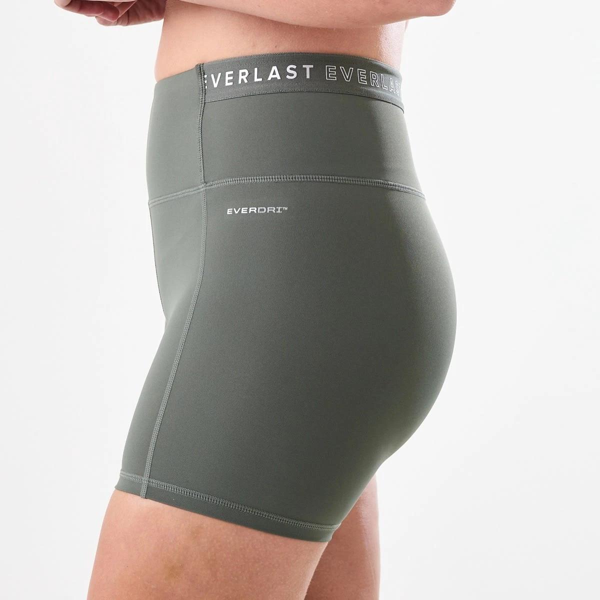 2 Everlast Womens Bike Shorts Olive, 2 of 5