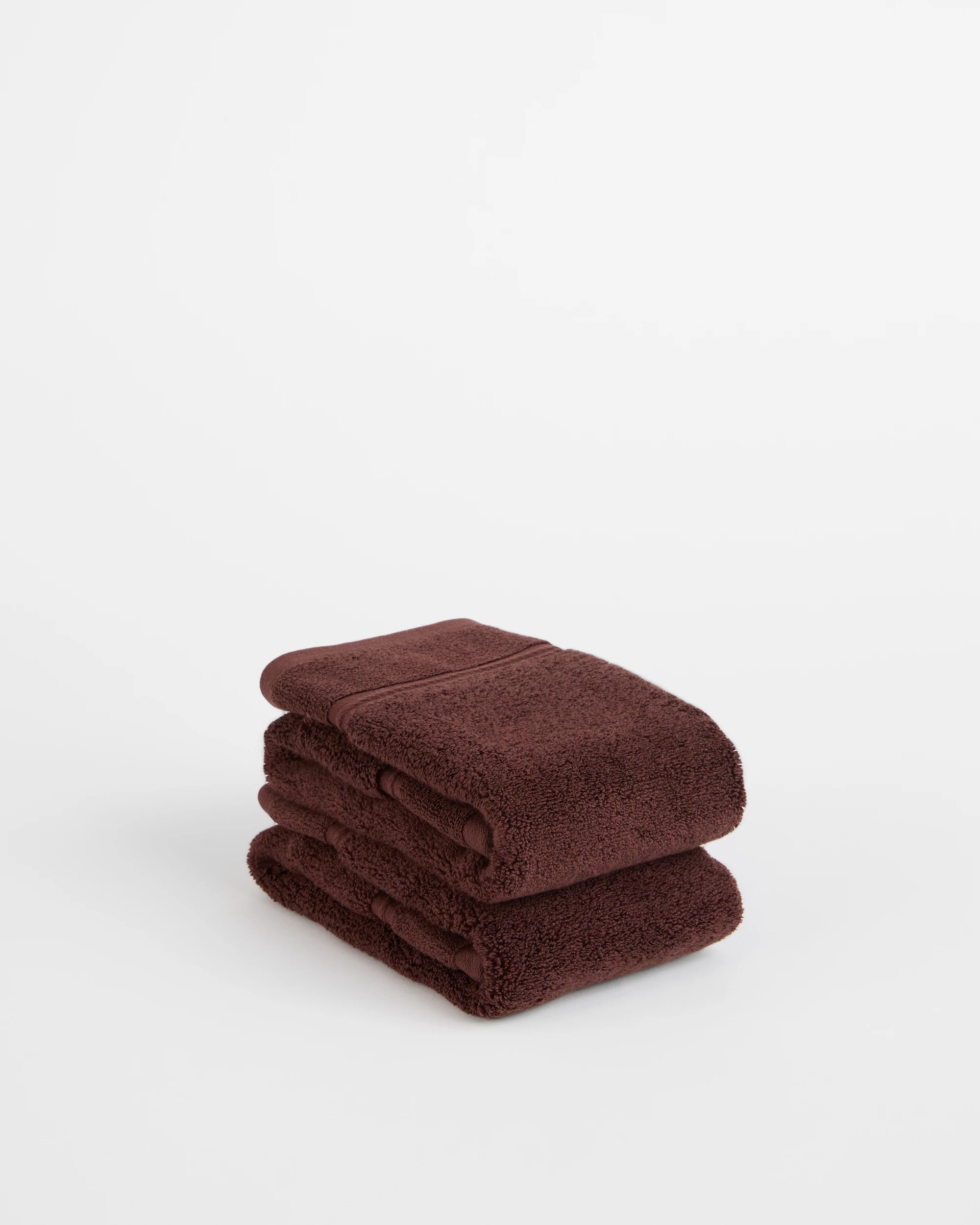 1 Target Luxury Egyptian Cotton Pile Hand Towel 2 Pack - Brown, 1 of 4