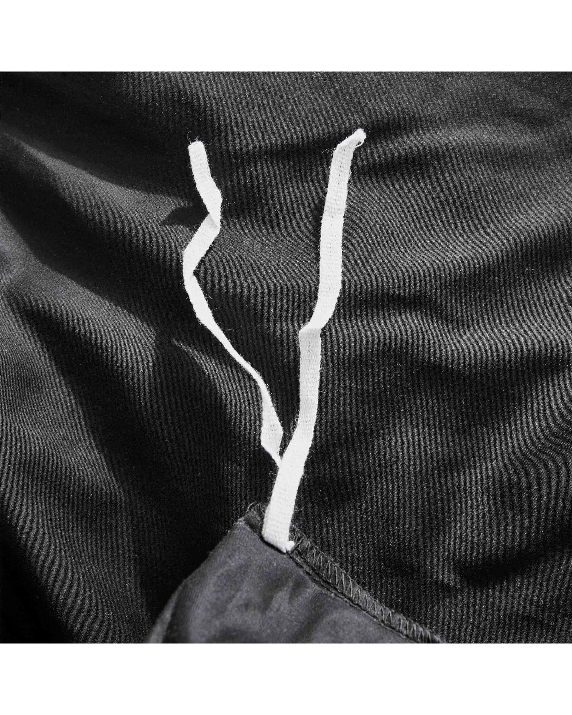 5 Cotton More 650TC Sateen Quilt Cover Set 100% Cotton Single - Black, 5 of 5