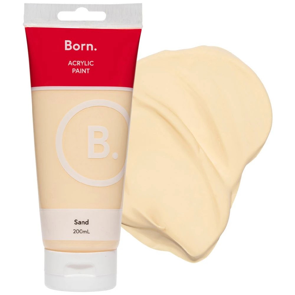 1 Born Acrylic Paint 200mL Sand, 1 of 3