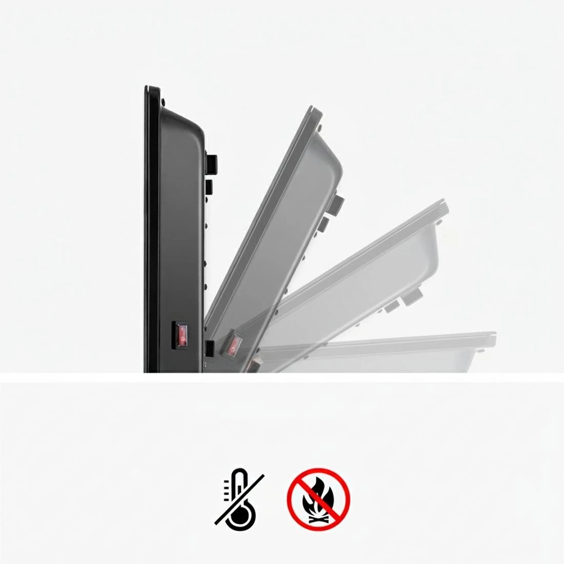 6 Devanti Electric Convection Heater - Black, 6 of 6