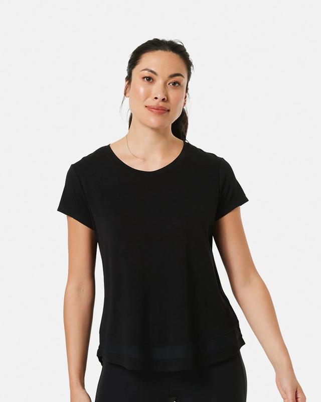 Active Womens Short Sleeve Mesh T-s