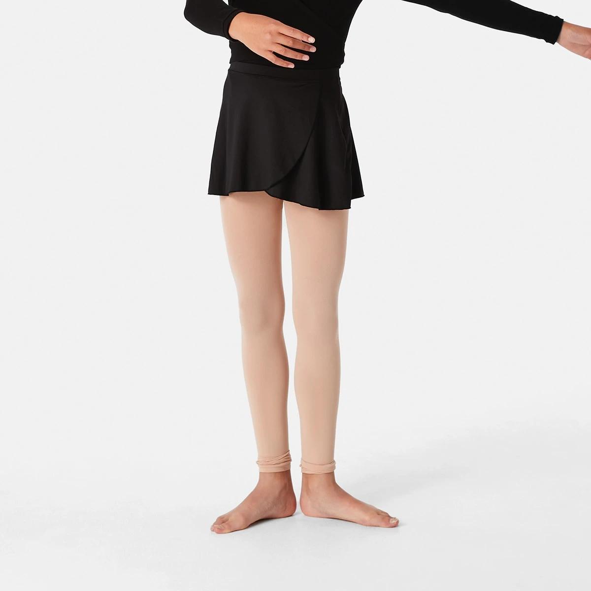 1 Dance Knit Wrap Skirt BLACK, 1 of 6