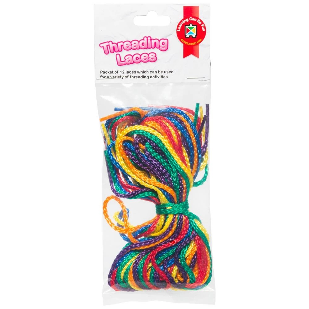 1 Learning Can Be Fun Threading Laces 12 Pack, 1 of 2