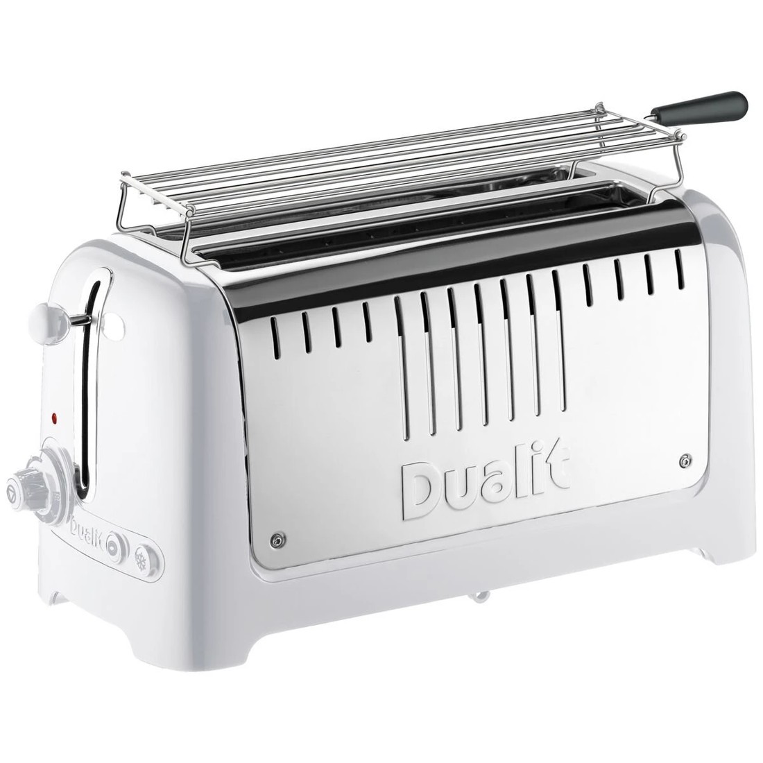 3 Dualit Long Slot Lite Toaster Gloss White, 3 of 4