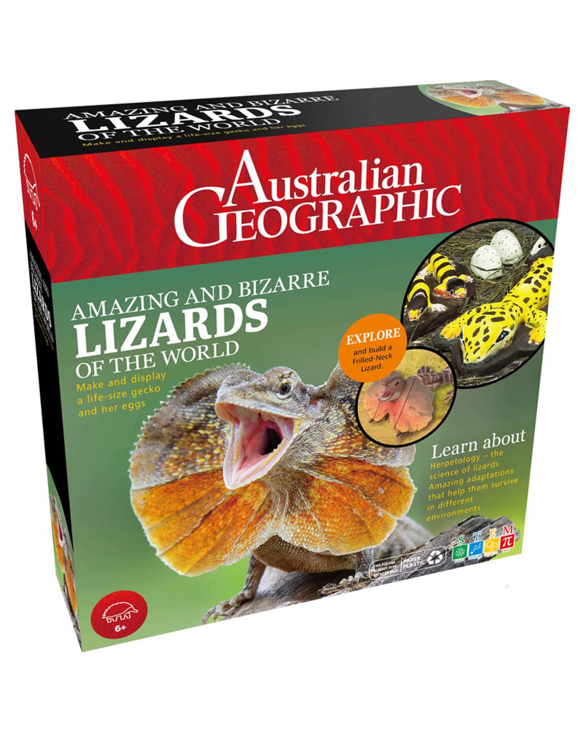 1 Australian Geographic: Amazing and Bizarre Lizards of The World Science Kit, 1 of 2