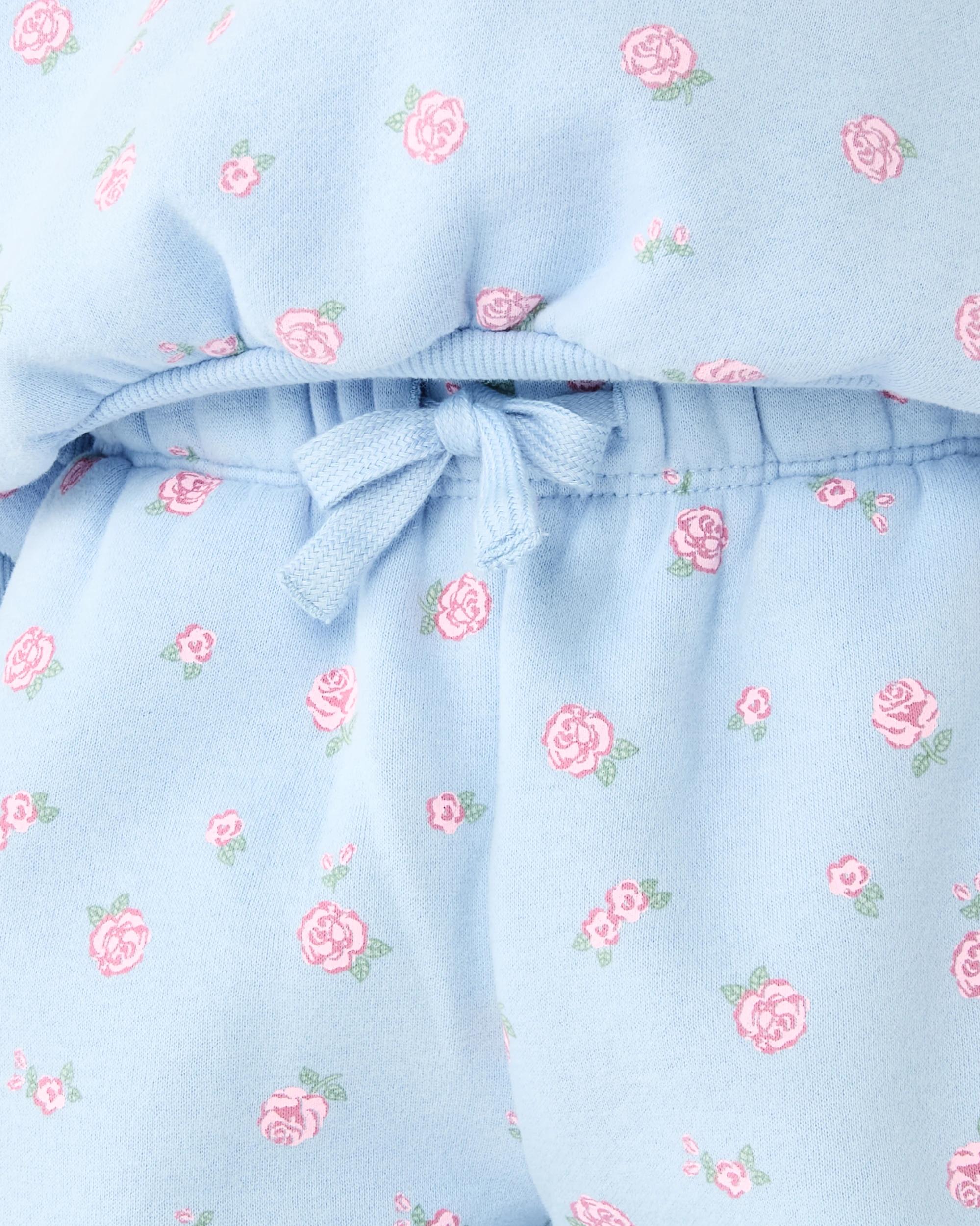 3 All Over Print Trackpants Blu Rose, 3 of 6