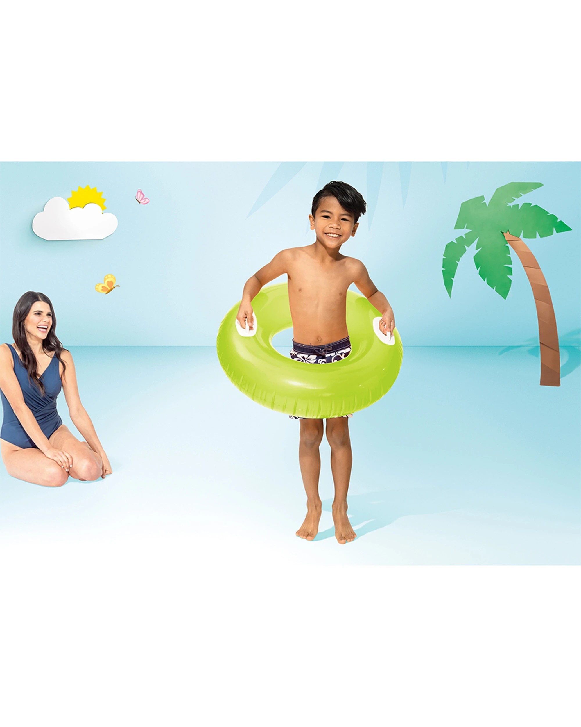 2 Intex 3PK Hi-Gloss Inflatable Swimming Float Pool Tube - Assorted, 2 of 9