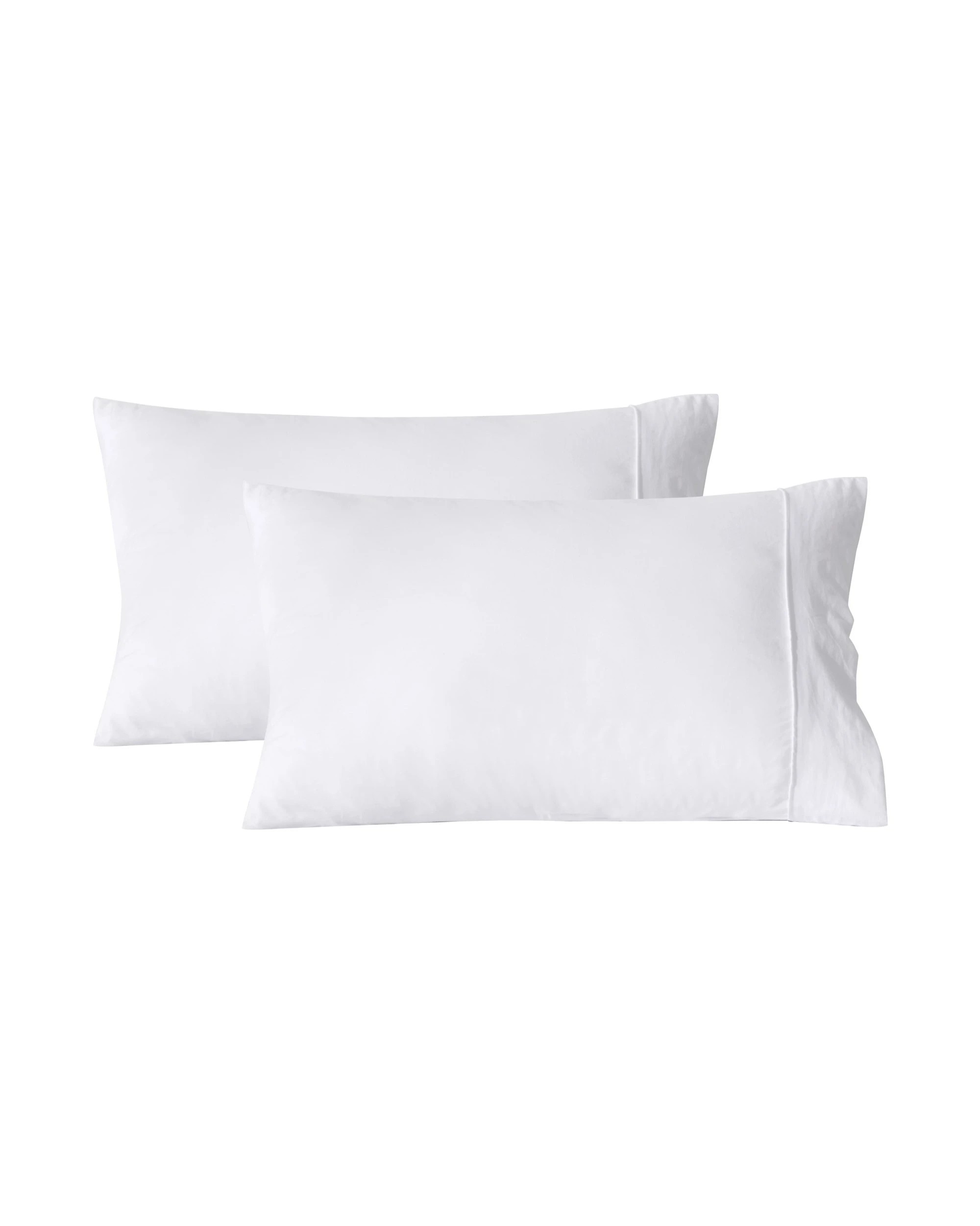 5 Dreamaker Superfine Washed Microfibre Standard Pillowcase Twin Pack - White, 5 of 5