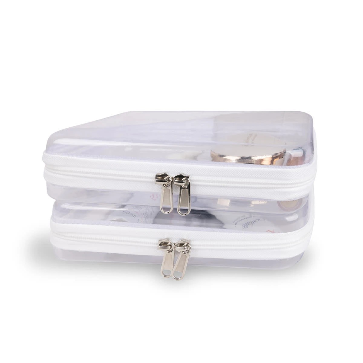 8 2 Pack Clear Packing Cubes - White, 8 of 8