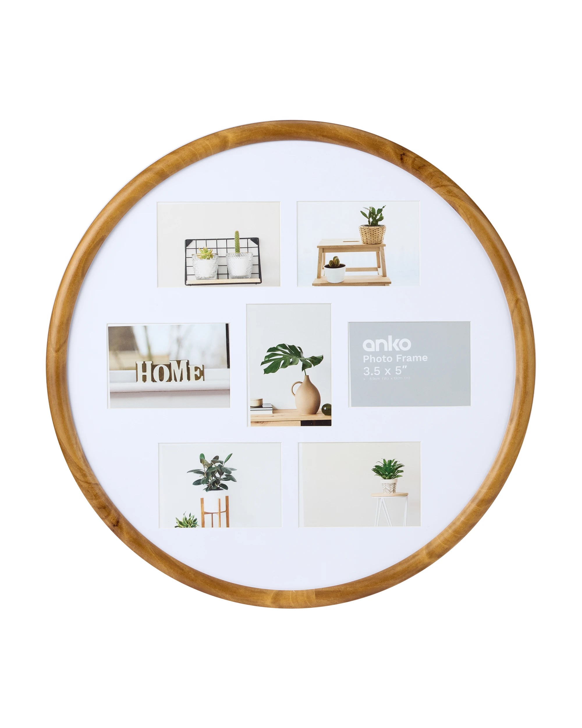 1 Collage Photo Frame - 3.5in. x 5in., Natural, 1 of 6