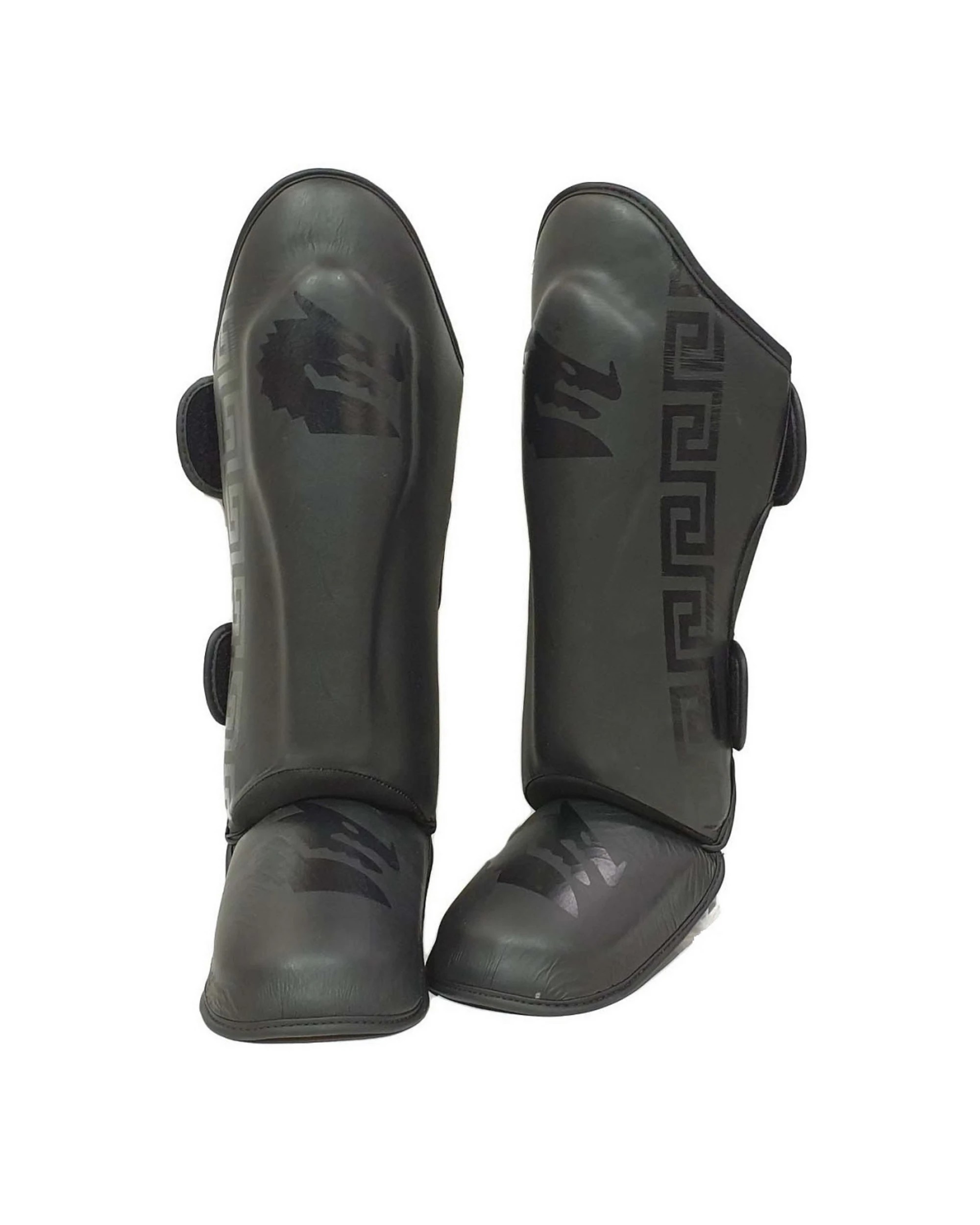 1 Morgan B2 Bomber Leather Sparring Shin & Instep Large, 1 of 3