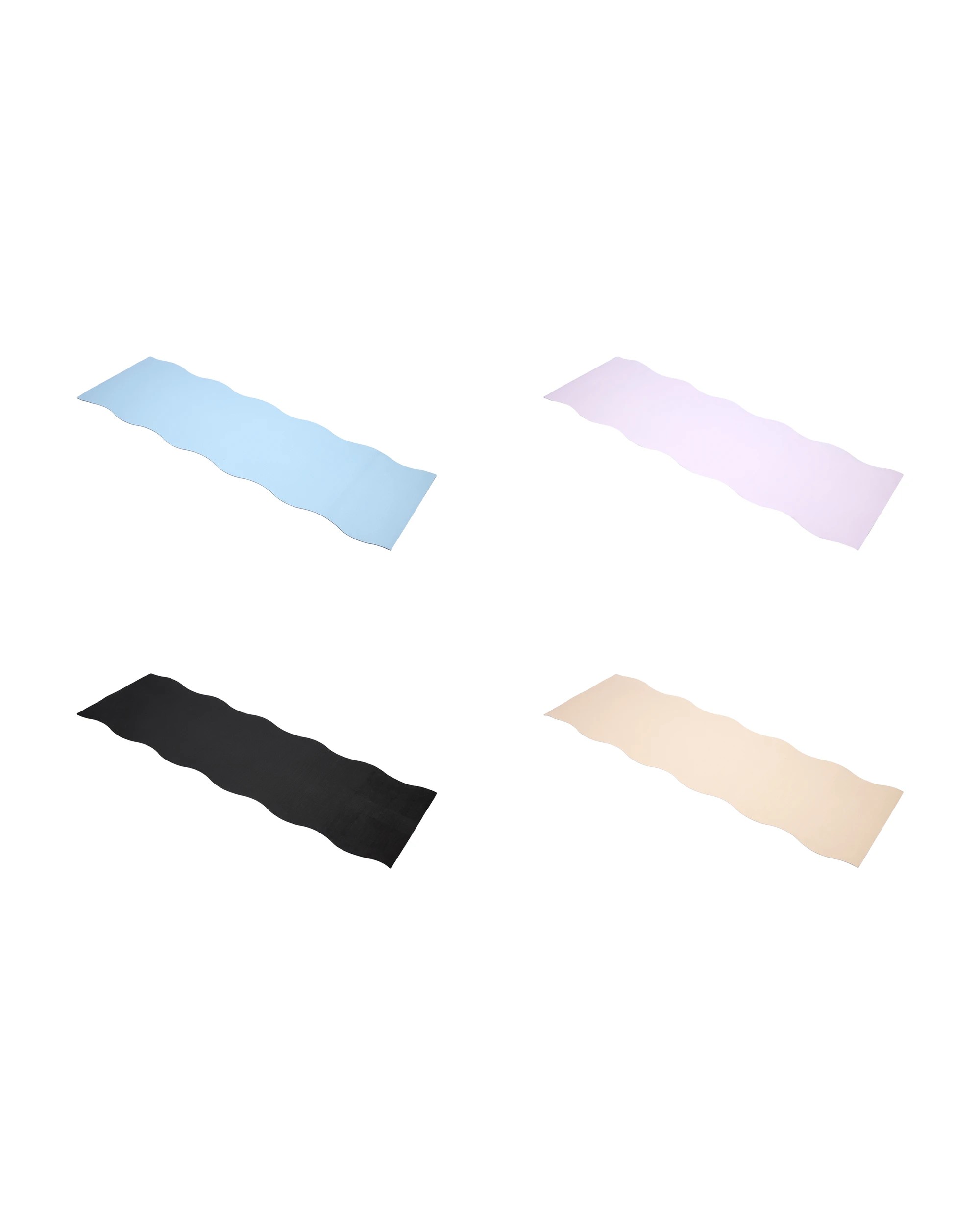 2 Wavy Shaped Yoga Mat - Assorted, 2 of 7