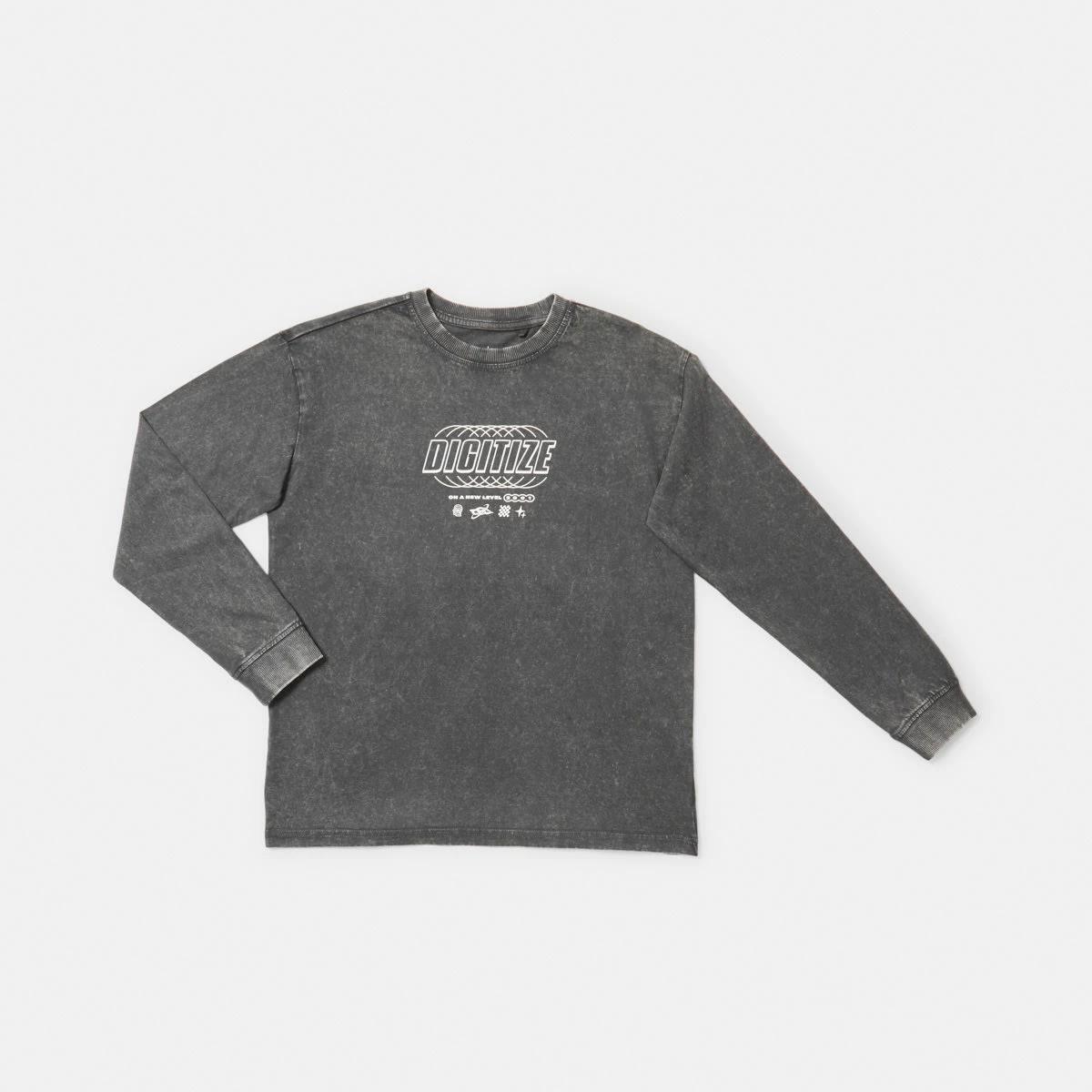 7 Long Sleeve Cuff Skate Print T-shirt Gry Digitz, 7 of 8