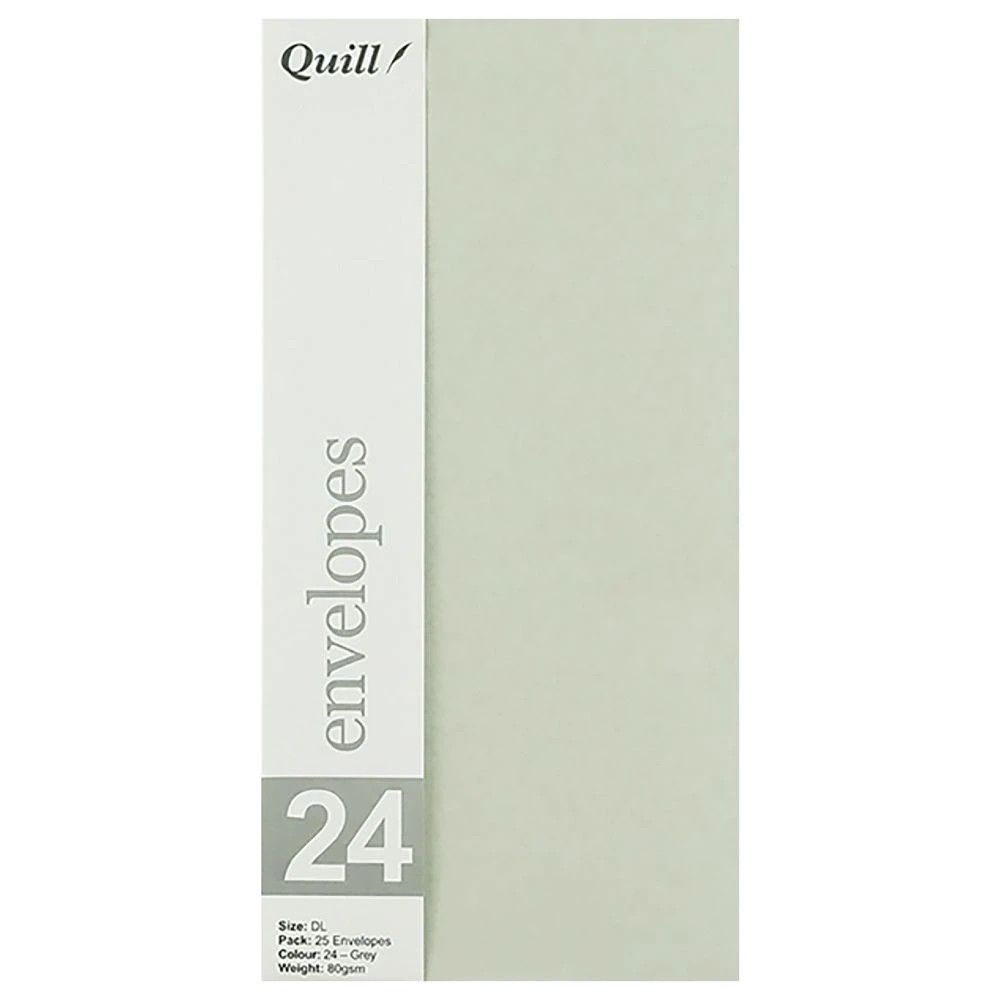 4 Quill DL Envelopes Grey 25 Pack, 4 of 4