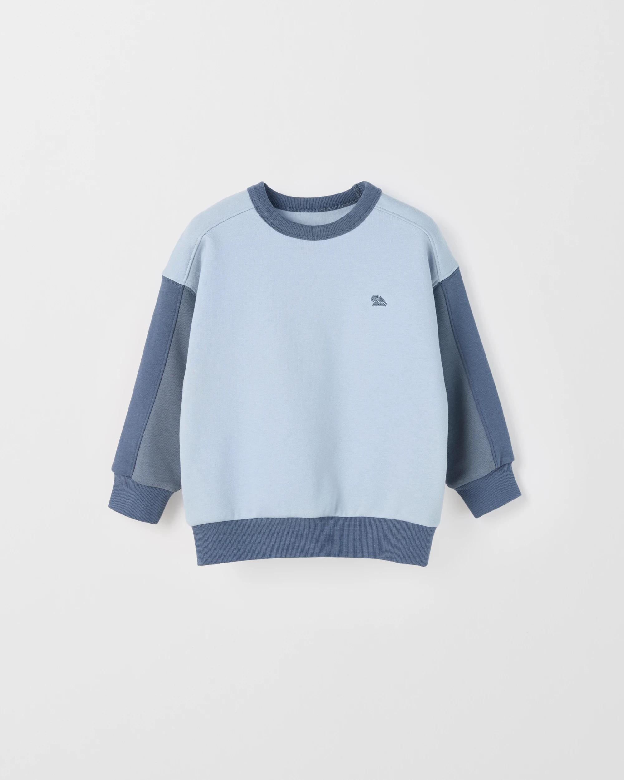 1 Target Kids Australian Cotton Blend Long Sleeve Jumper BLUE, 1 of 2